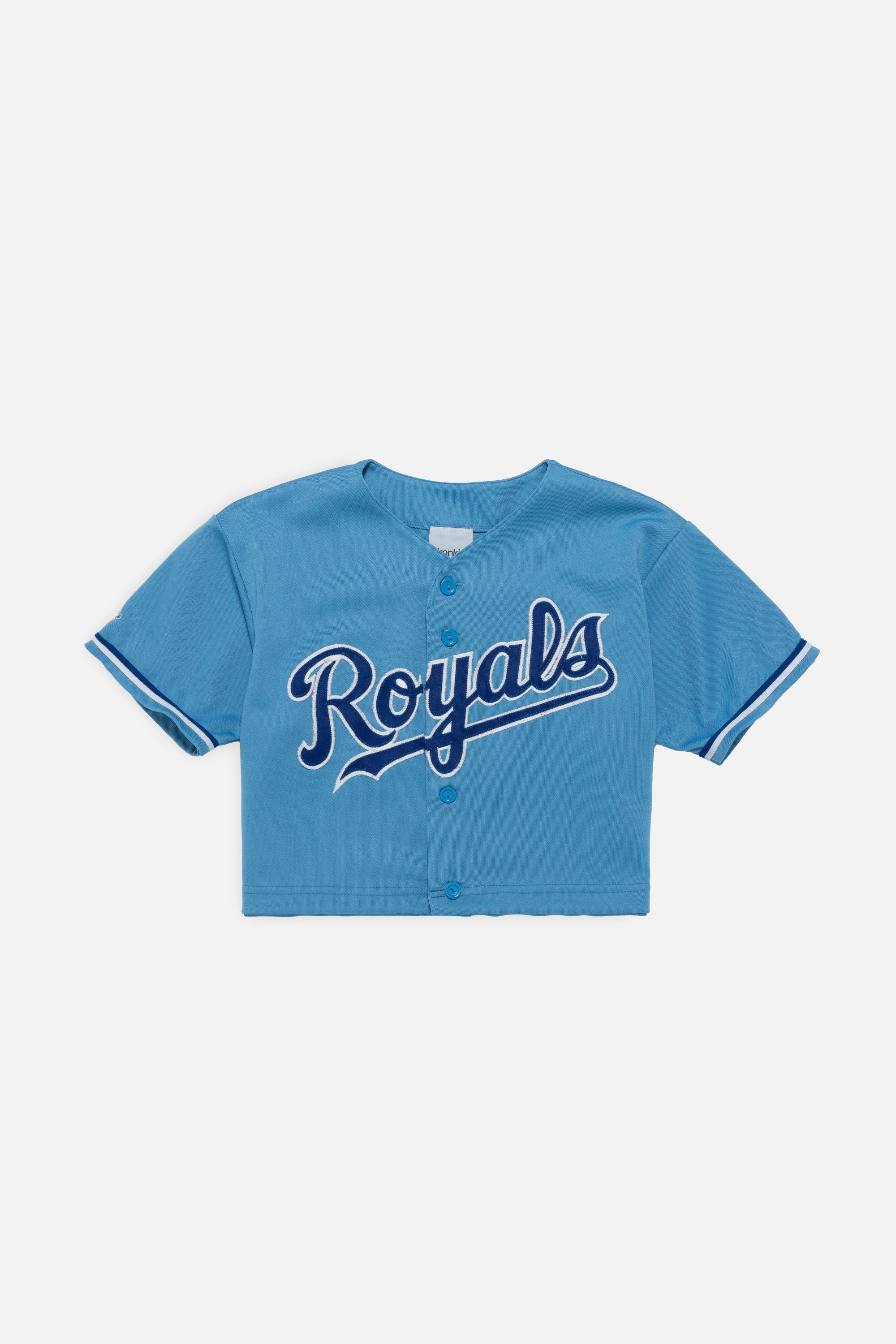 Rework Kansas City Royals Crop Jersey - S-JERSEYS-MLB-Frankie Collective
