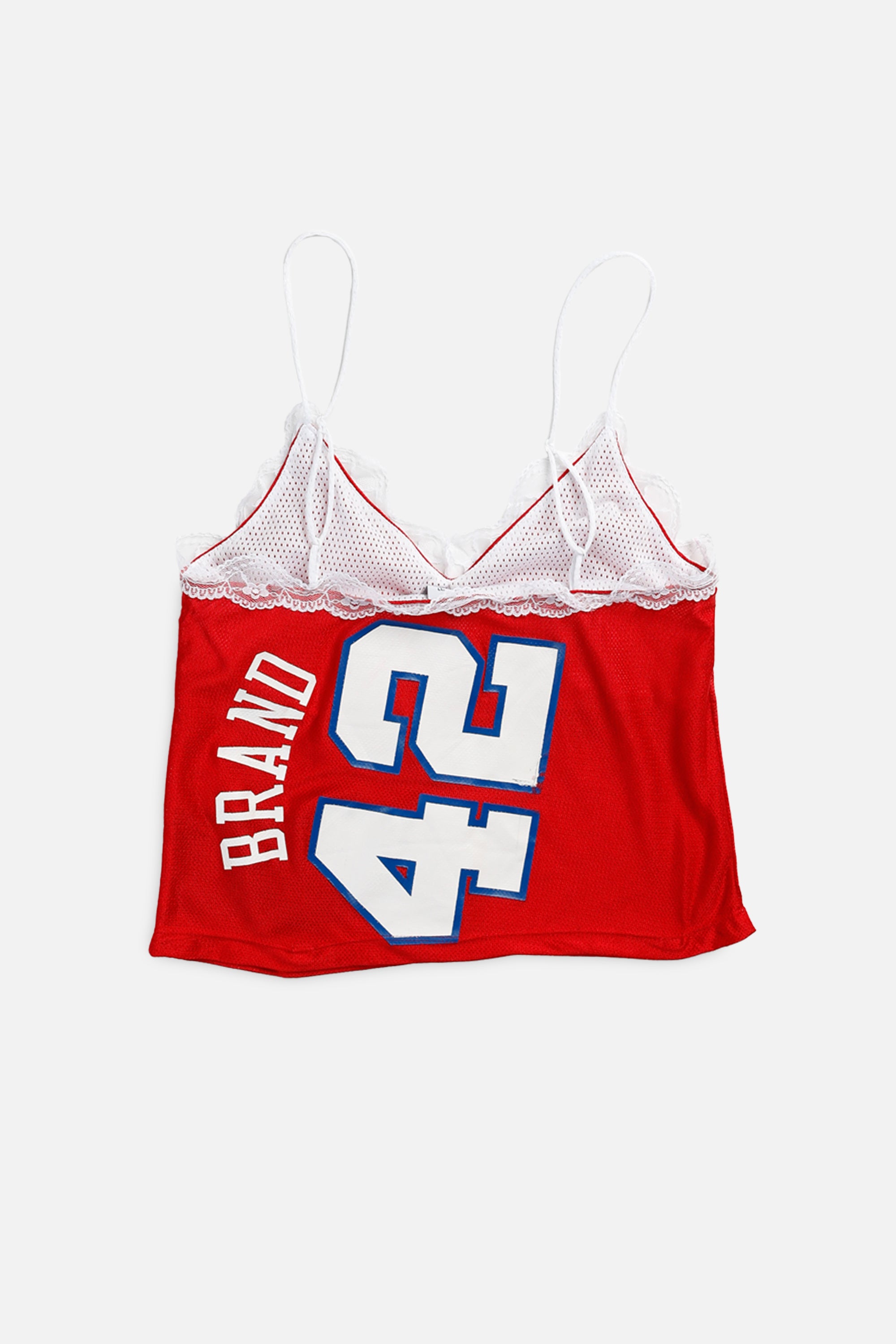 Rework LA Clippers NBA Lace Tank - S-TOPS-NBA-S-Frankie Collective Rare Vintage Streetwear Reworks