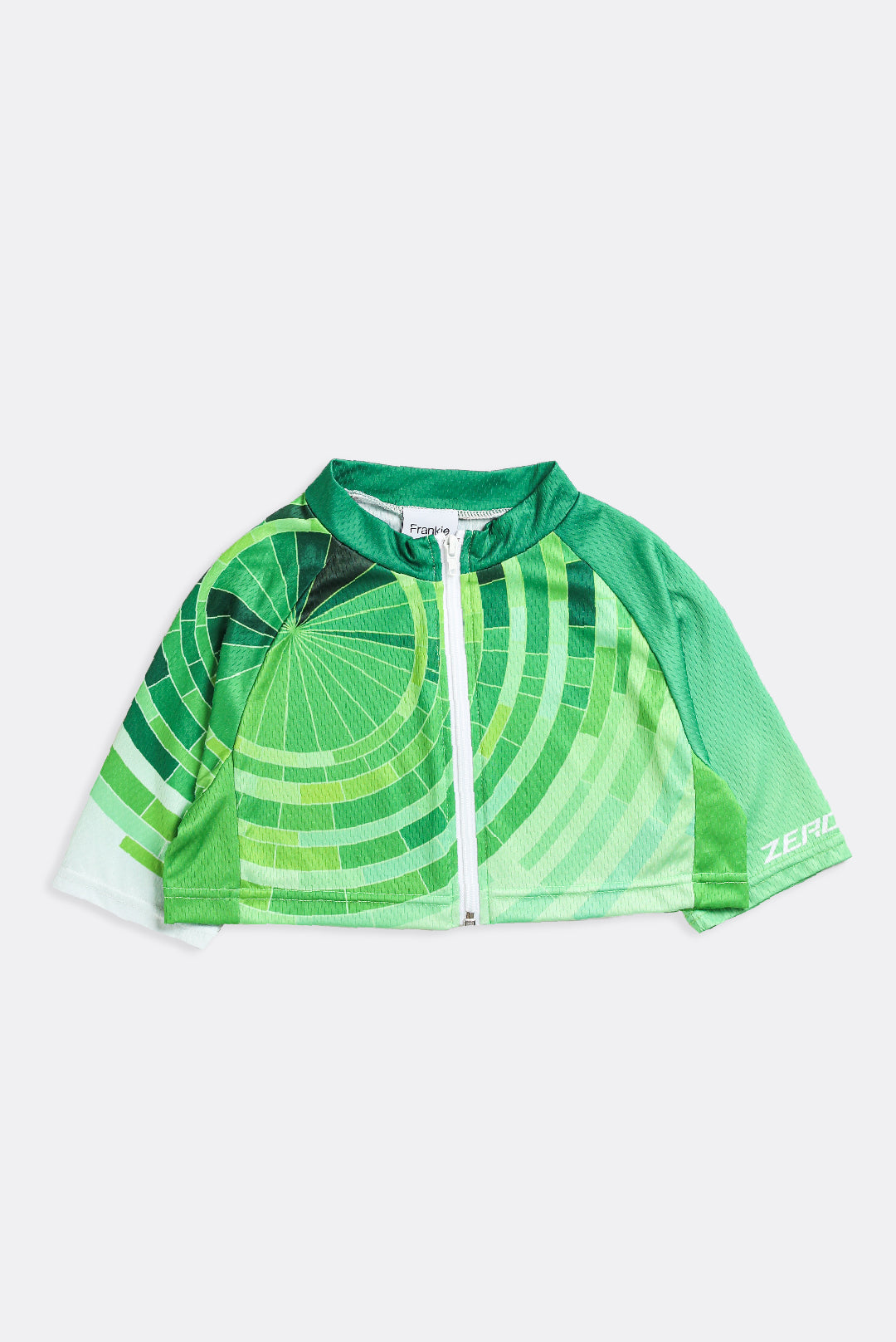 Rework Micro Crop Cycling Jersey - XS-JERSEYS-vendor-unknown-Frankie Collective Rare Vintage Streetwear Reworks