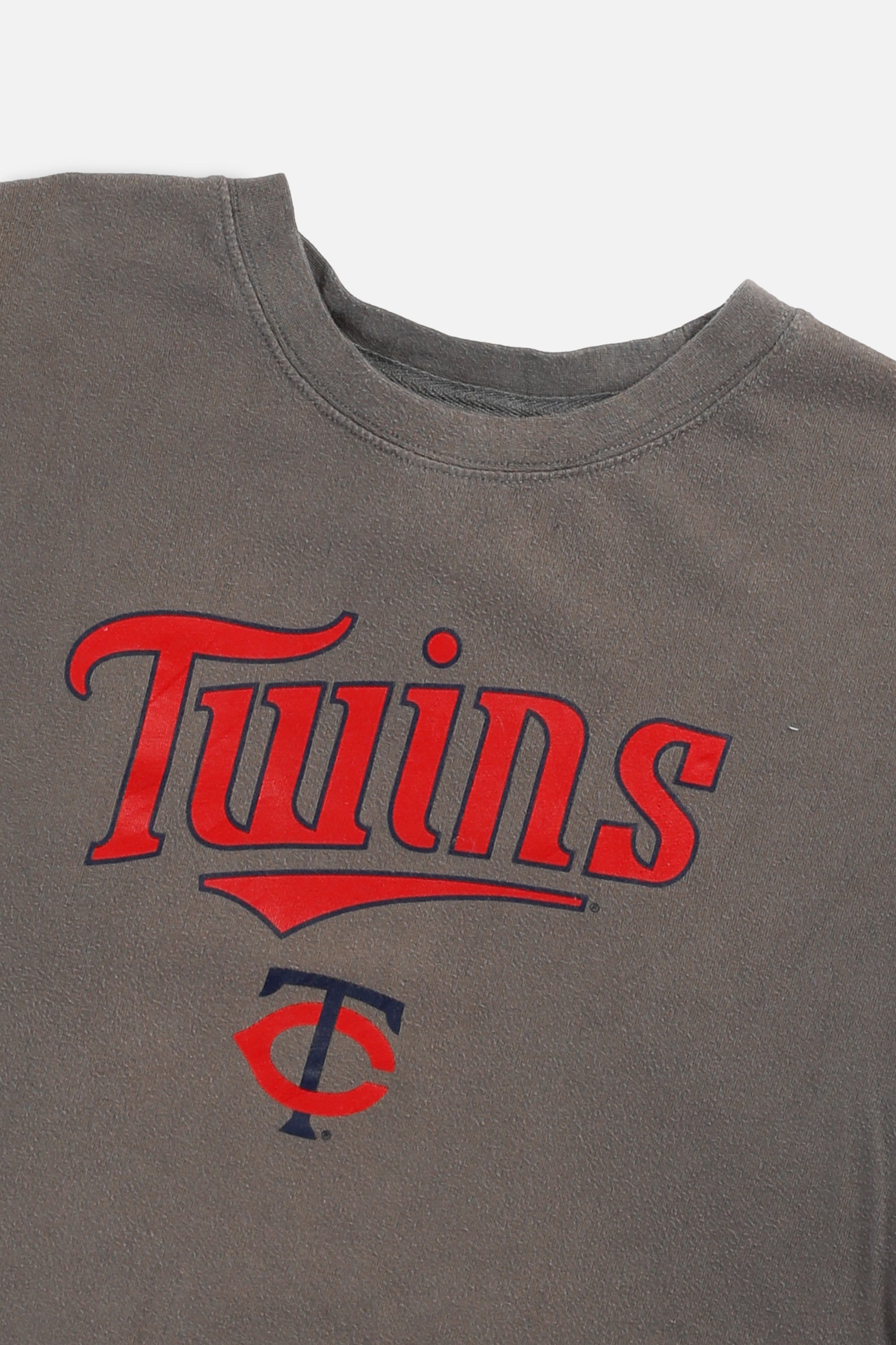 Rework Minnesota Twins MLB Crop Tee - M-TOPS-MLB-M-Frankie Collective Rare Vintage Streetwear Reworks