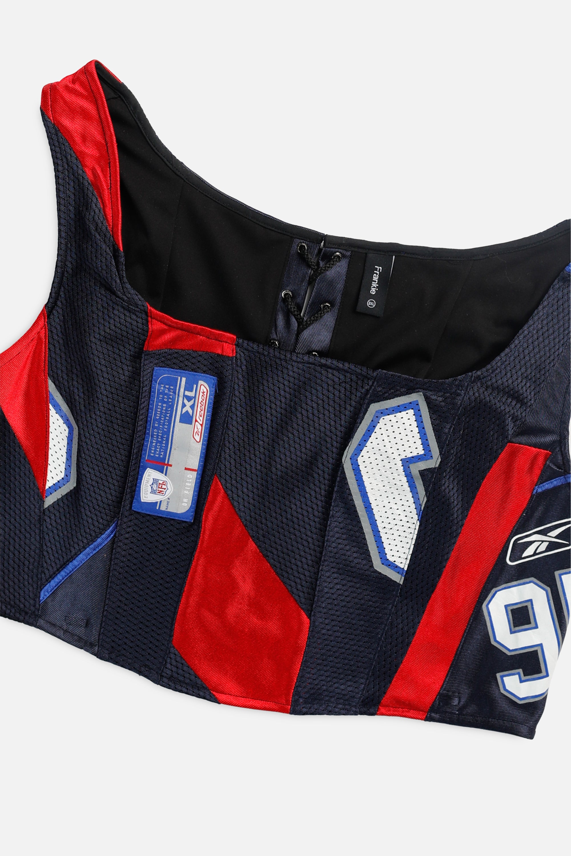 Rework New England Patriots NFL Corset - XXL-TOPS-NFL-XXL-Frankie Collective Rare Vintage Streetwear Reworks