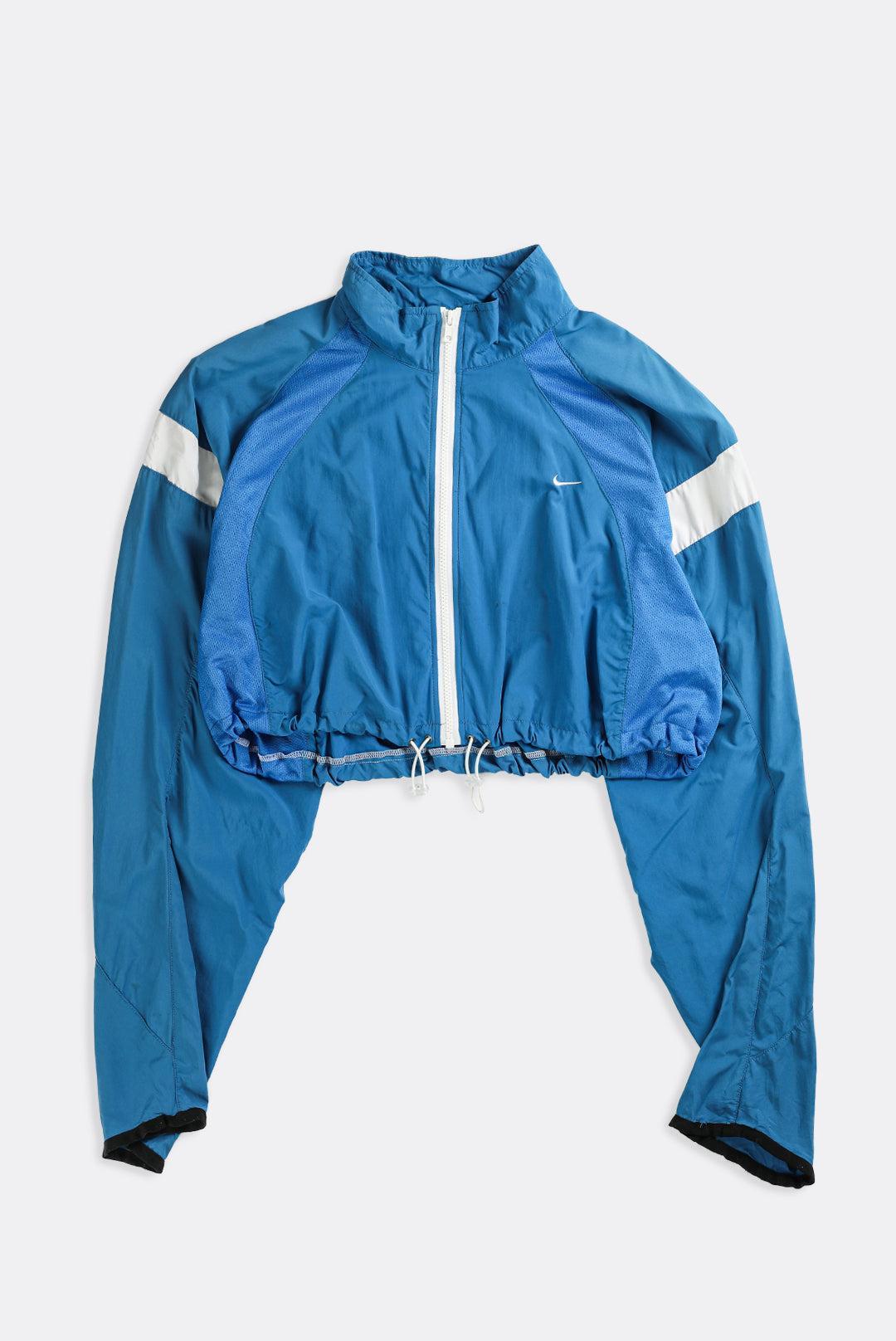 Rework Nike Crop Windbreaker - XL-JACKETS-Nike-Frankie Collective Rare Vintage Streetwear Reworks