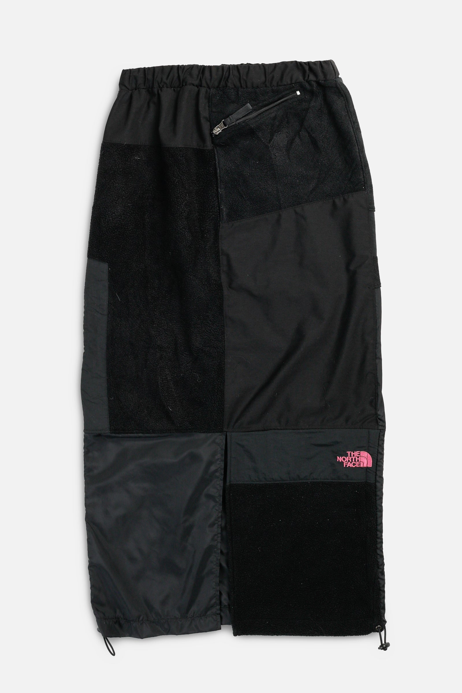 Rework North Face Fleece Long Skirt - XS-BOTTOMS-North Face-XS-Frankie Collective Rare Vintage Streetwear Reworks