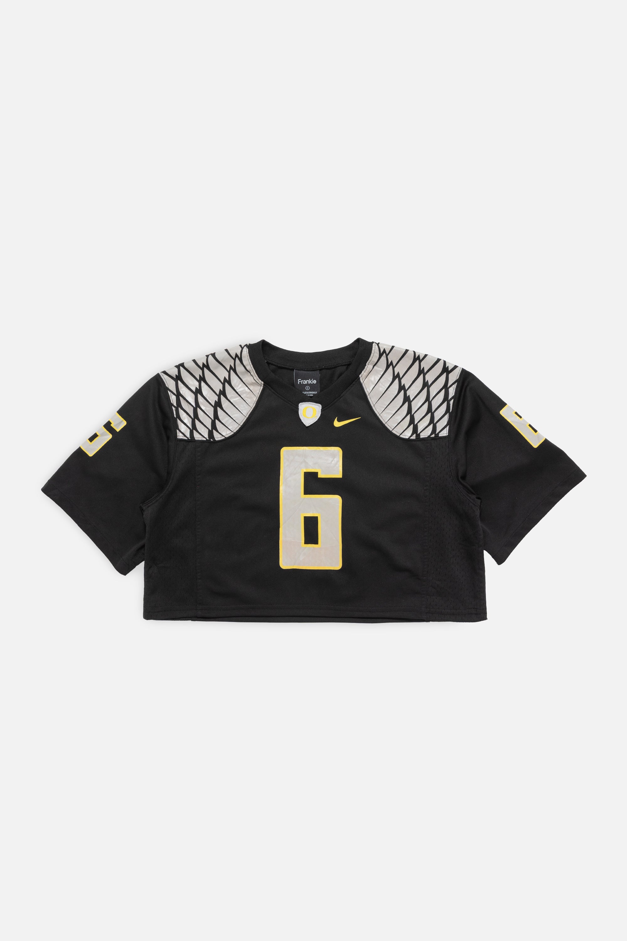 Rework Oregon Ducks Crop Jersey-NCAA-Frankie Collective-Rework-Vintage-Streetwear