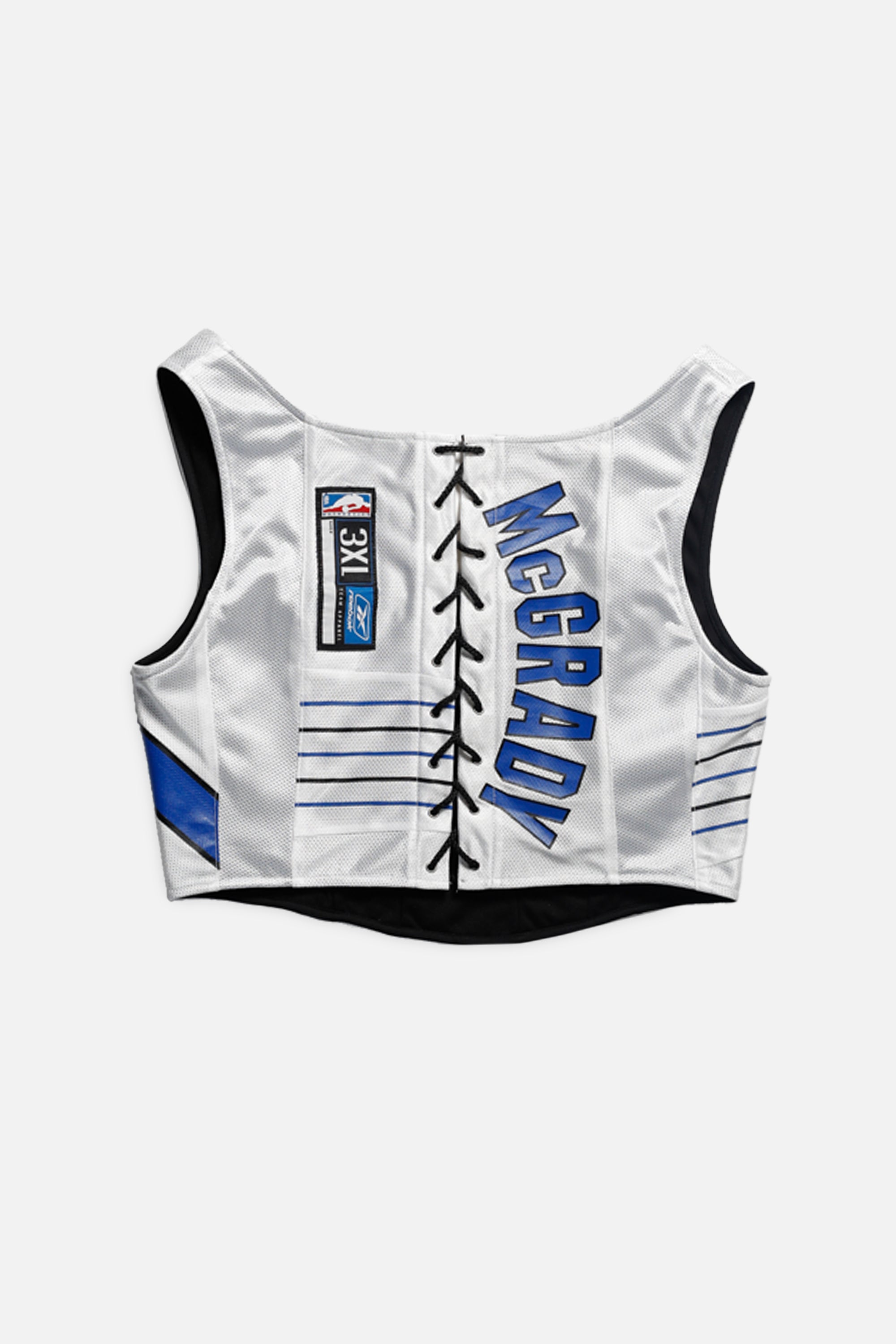 Rework Orlando Magic NBA Corset - XL-TOPS-NBA-XL-Frankie Collective Rare Vintage Streetwear Reworks