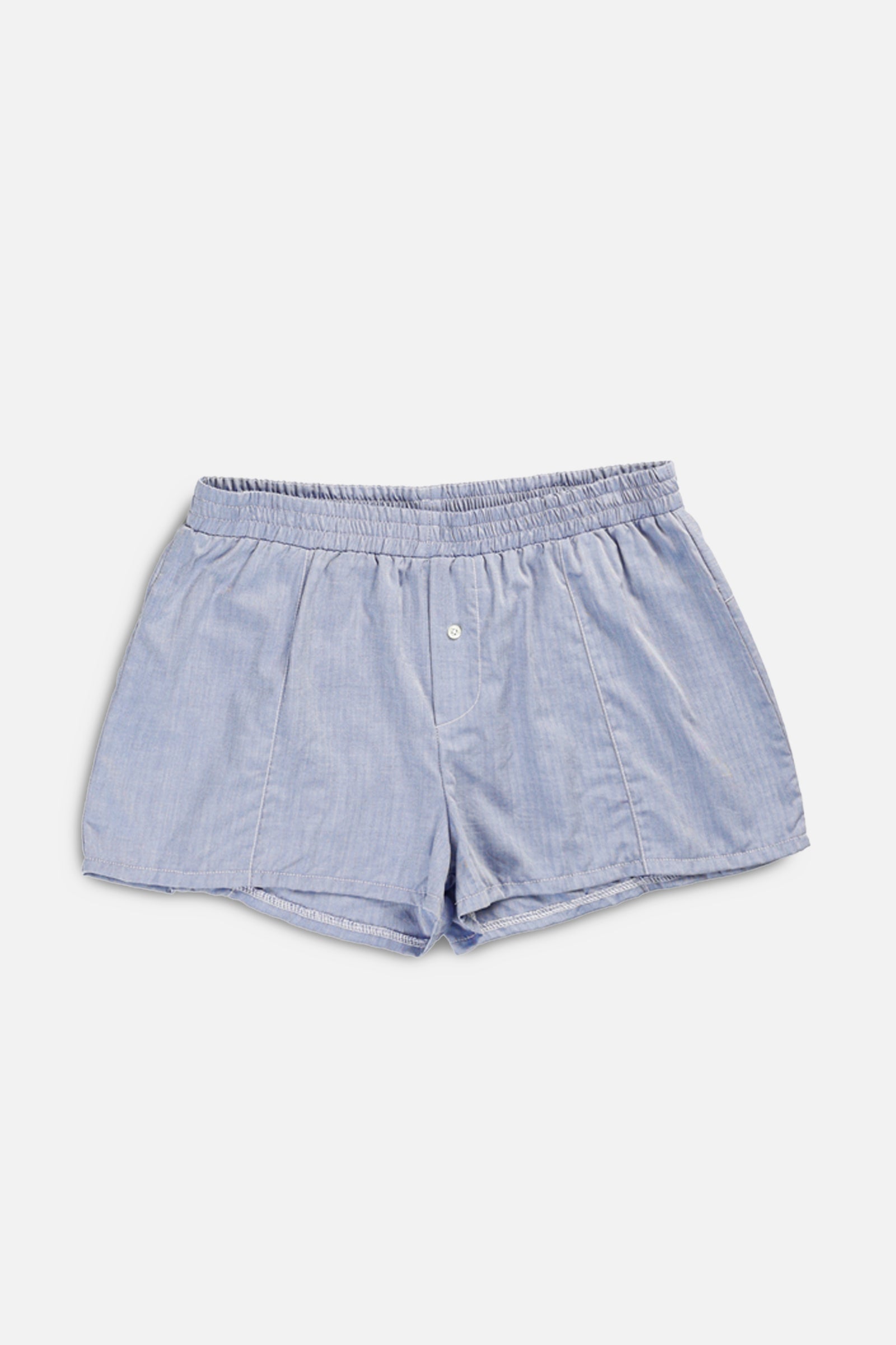 Rework Oxford Mini Boxer Shorts - L-BOTTOMS-vendor-unknown-L-Frankie Collective Rare Vintage Streetwear Reworks