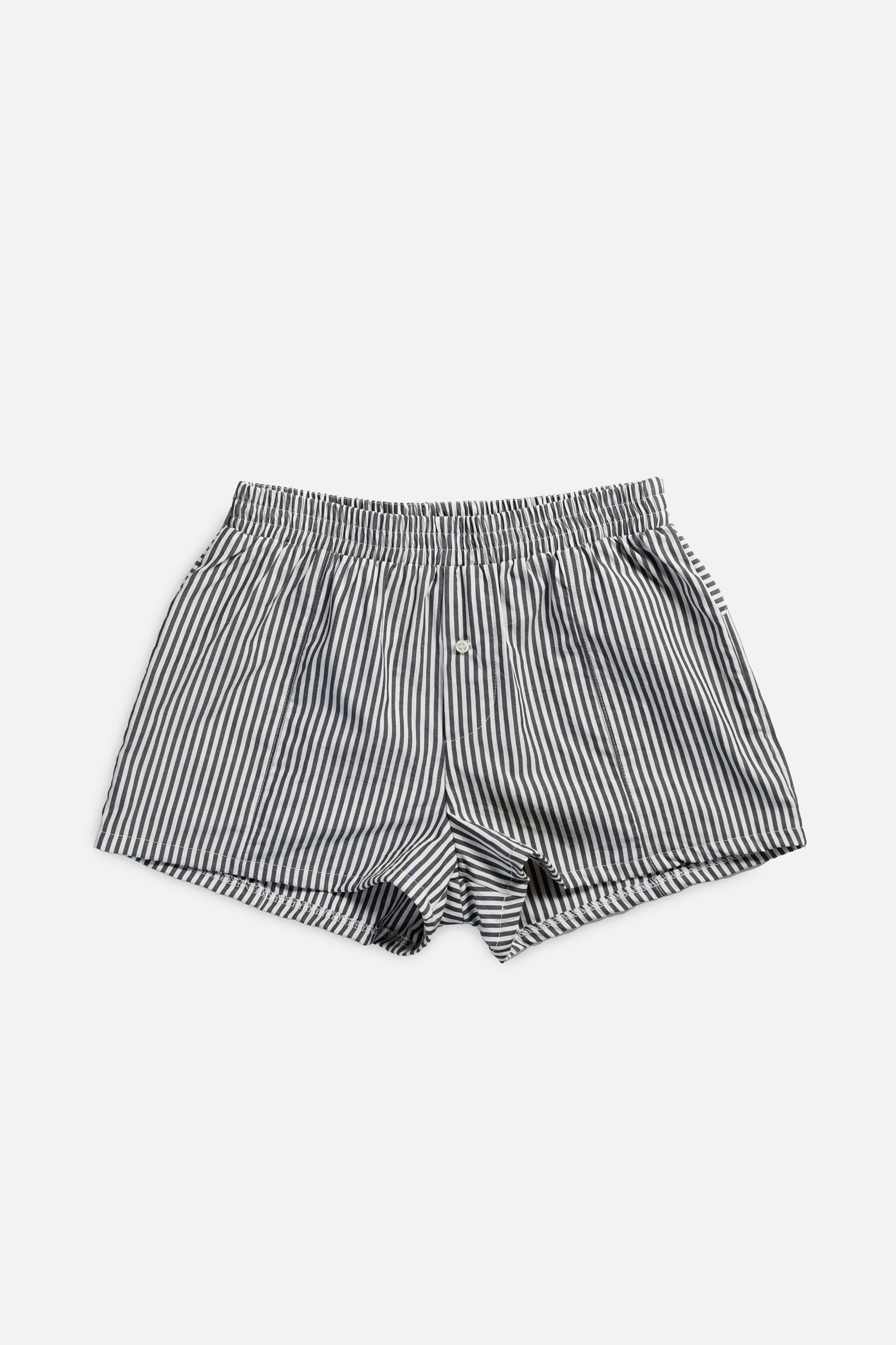 Rework Oxford Mini Boxer Shorts - S-SHORTS-vendor-unknown-Frankie Collective