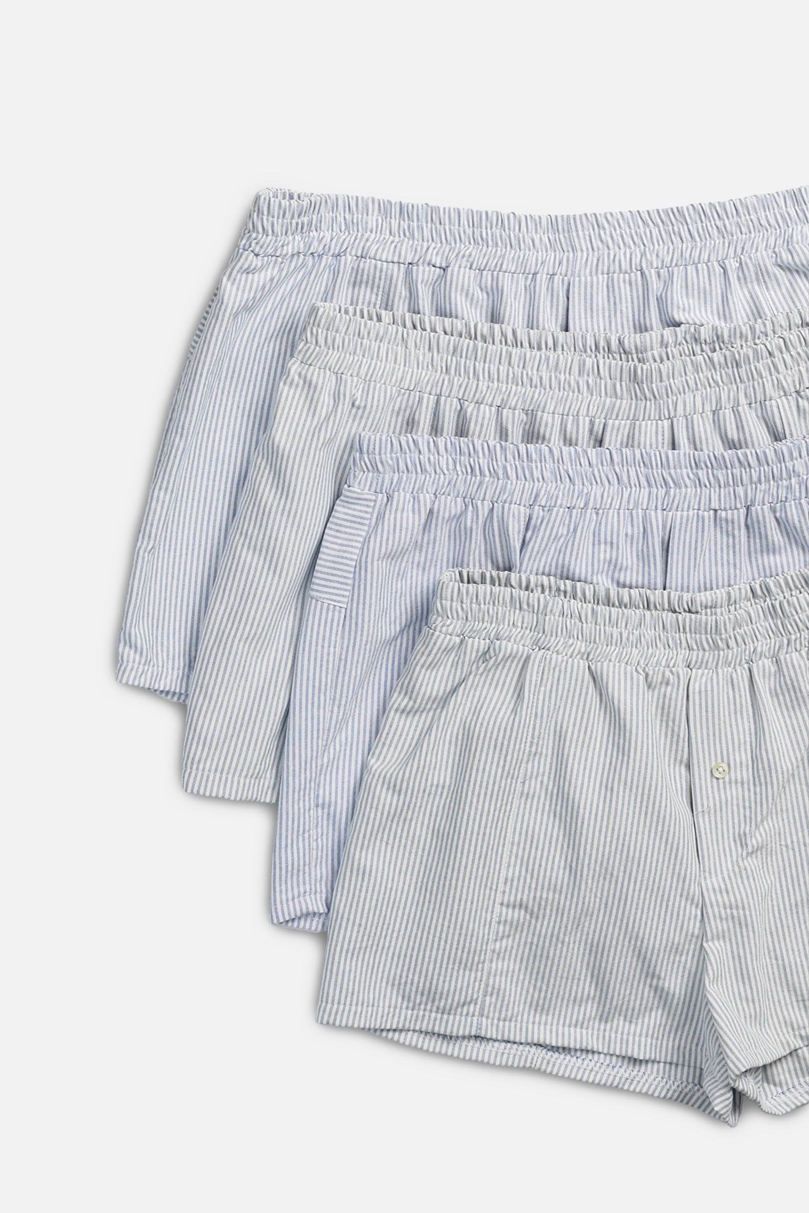 Rework Oxford Mini Boxer Shorts - XS, S, M, L, XL, XXL-BOTTOMS-vendor-unknown-XS-Frankie Collective Rare Vintage Streetwear Reworks