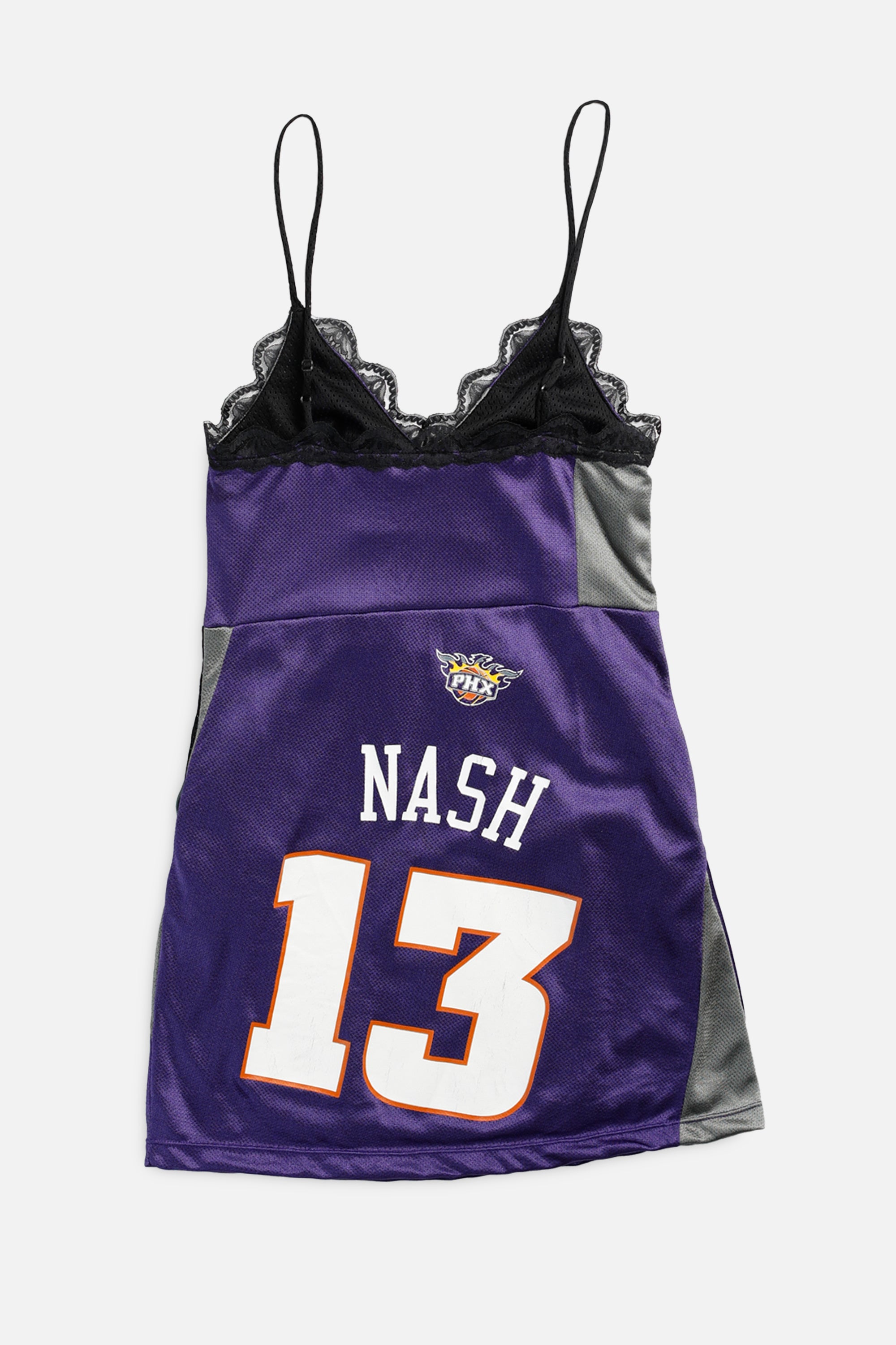 Rework Phoenix Suns NBA Lace Dress - XS-DRESSES-NBA-XS-Frankie Collective Rare Vintage Streetwear Reworks