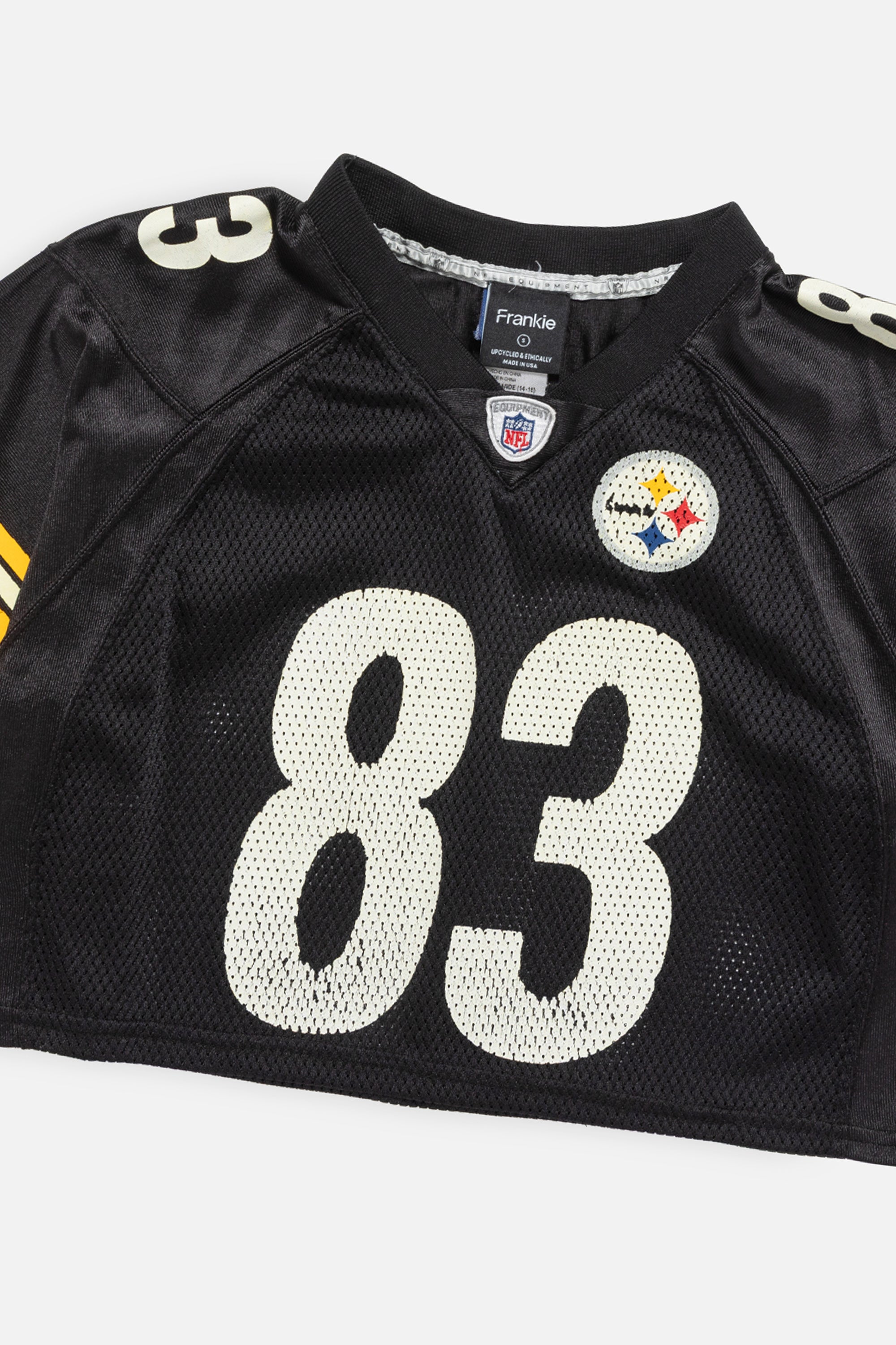 Rework Pittsburgh Steelers Crop Jersey-NFL-Frankie Collective-Rework-Vintage-Streetwear