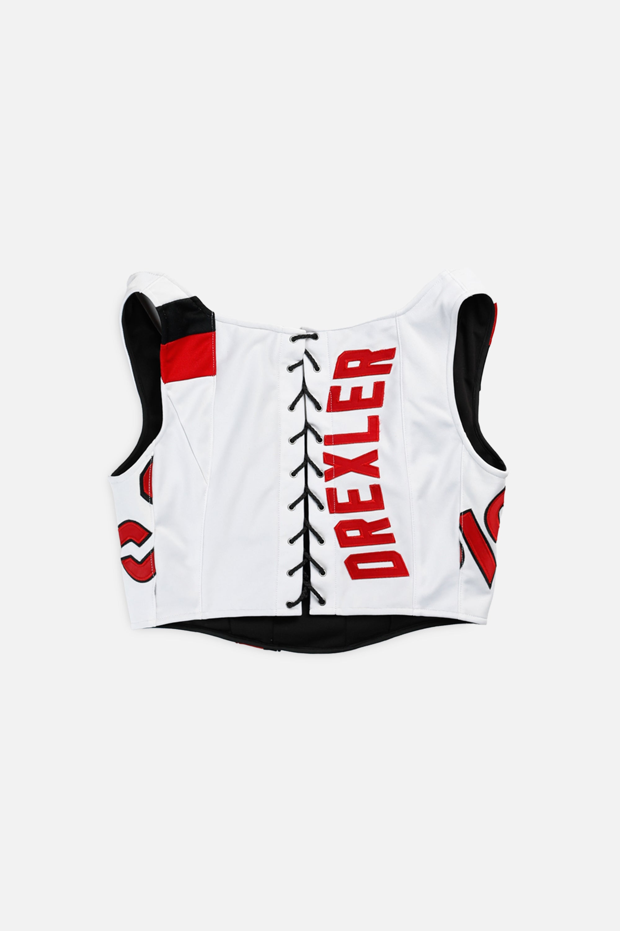 Rework Portland Trailblazers NBA Corset - L-TOPS-NBA-L-Frankie Collective Rare Vintage Streetwear Reworks