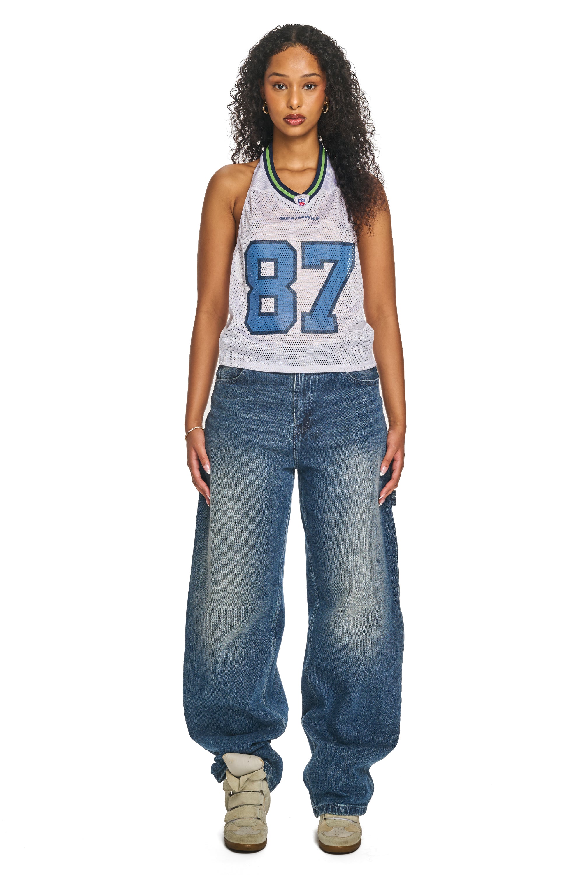 Rework Seattle Seahawks Halter Top-NFL-Frankie Collective-Rework-Vintage-Streetwear