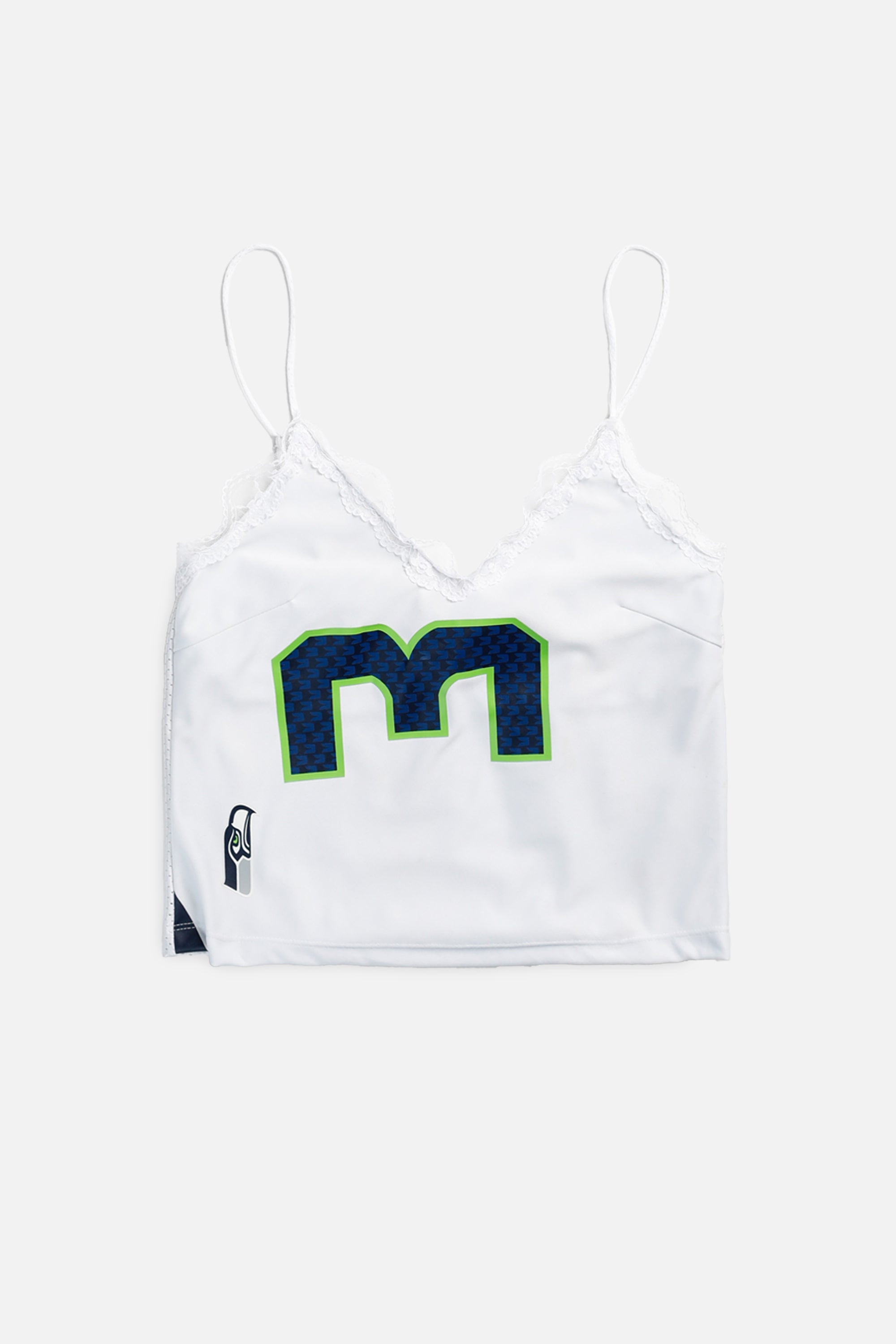 Rework Seattle Seahawks NFL Lace Tank - S-TOPS-NFL-S-Frankie Collective Rare Vintage Streetwear Reworks