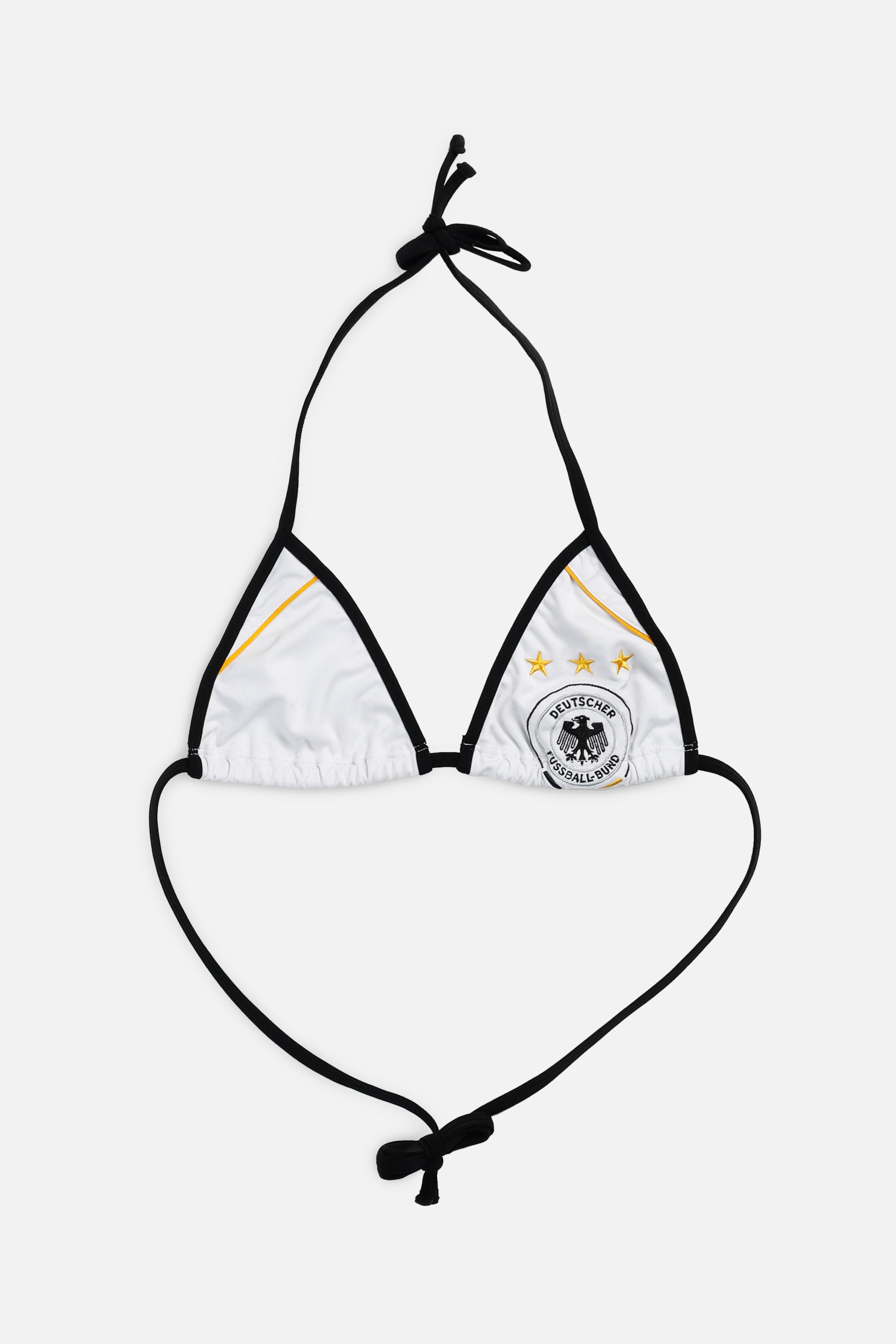 Rework Soccer Triangle Top - L-BRA TOPS-vendor-unknown-L-Frankie Collective Rare Vintage Streetwear Reworks