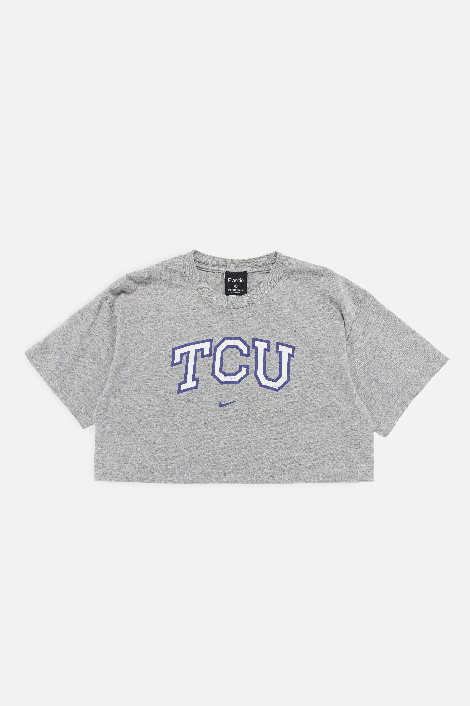Rework TCU Horned Frogs Crop Tee-NCAA-Frankie Collective-Rework-Vintage-Streetwear