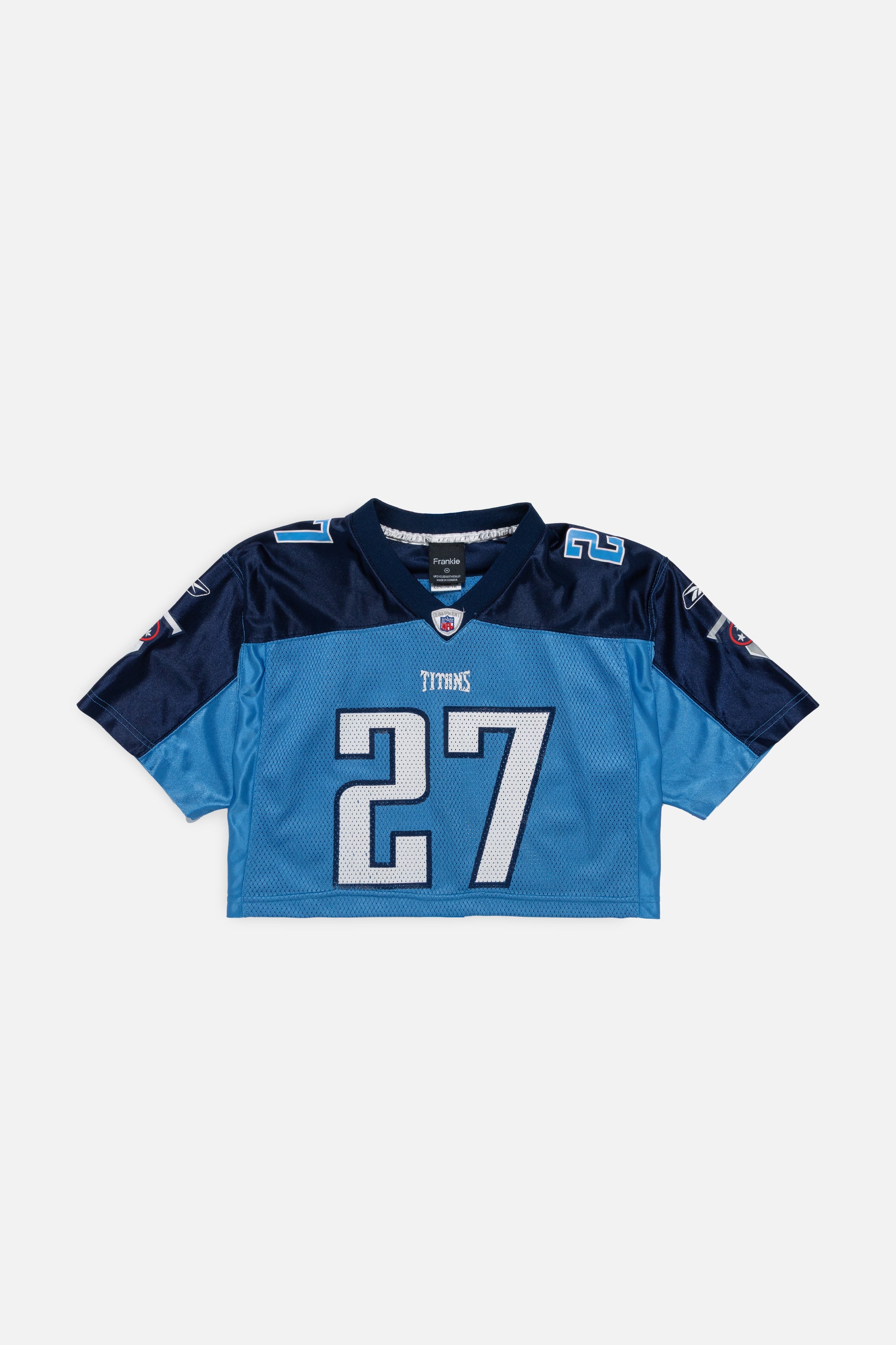 Rework Tennessee Titans Crop Jersey - M-JERSEYS-NFL-Frankie Collective