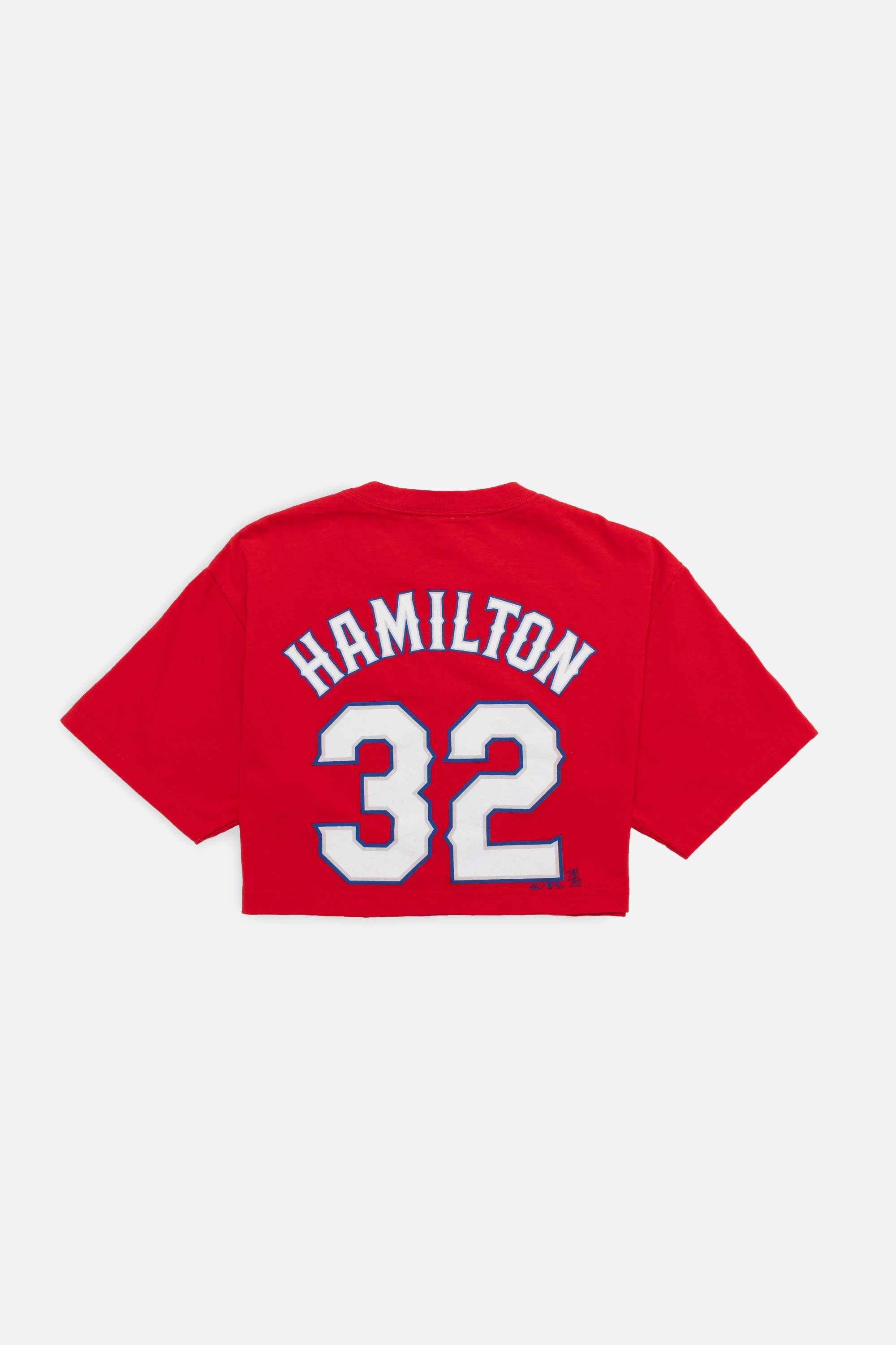 Rework Texas Rangers Crop Tee - S-T-SHIRTS-MLB-Frankie Collective