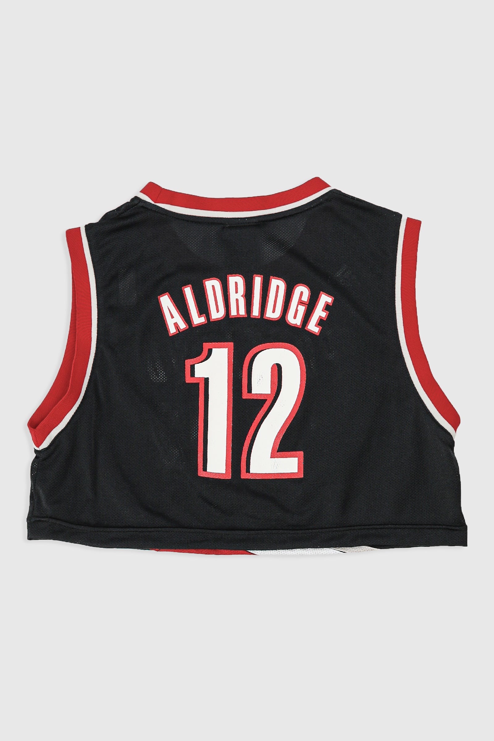 Rework Trailblazers Crop Jersey - M-JERSEYS-NBA-Frankie Collective Rare Vintage Streetwear Reworks