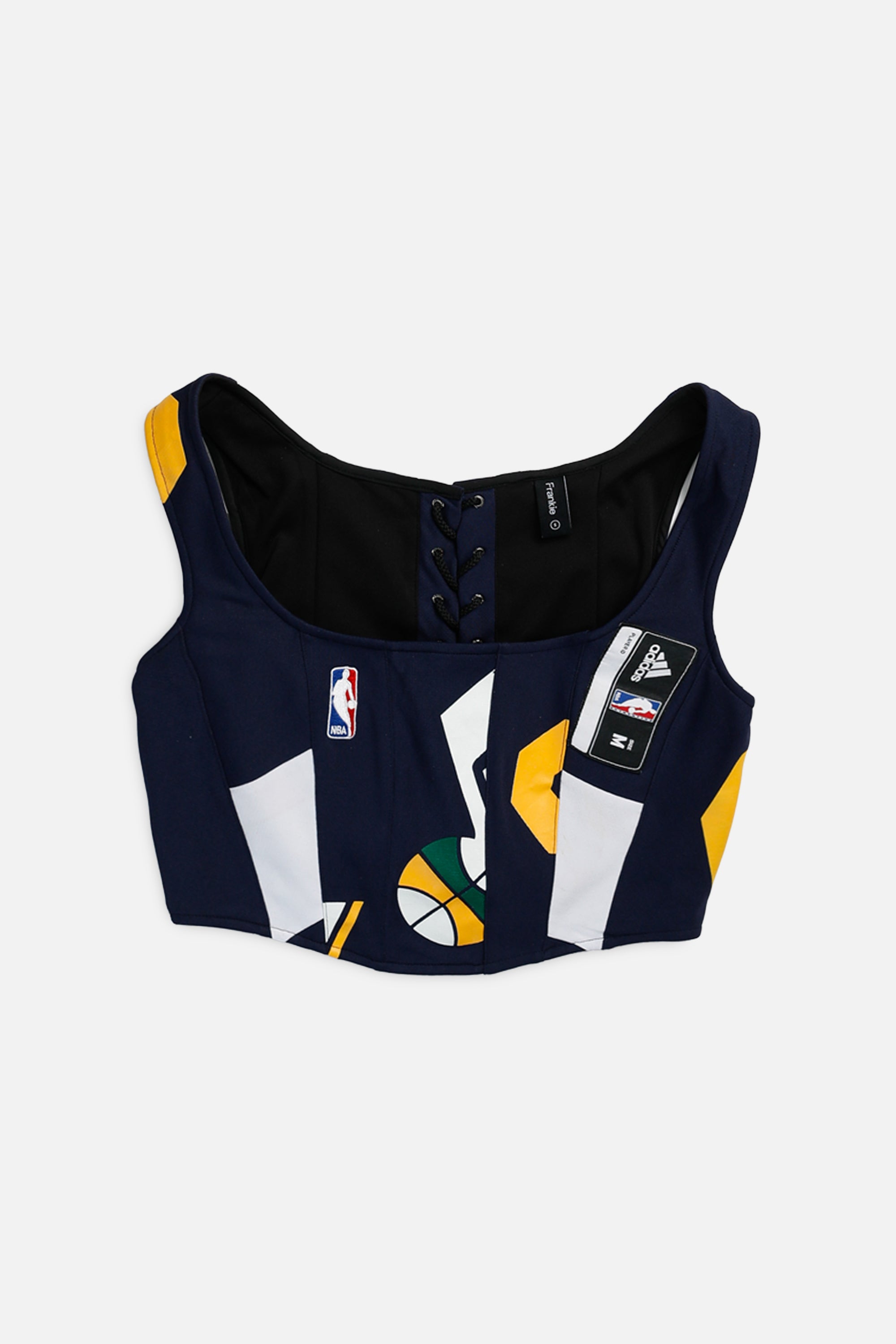 Rework Utah Jazz NBA Corset - S-TOPS-NBA-S-Frankie Collective Rare Vintage Streetwear Reworks