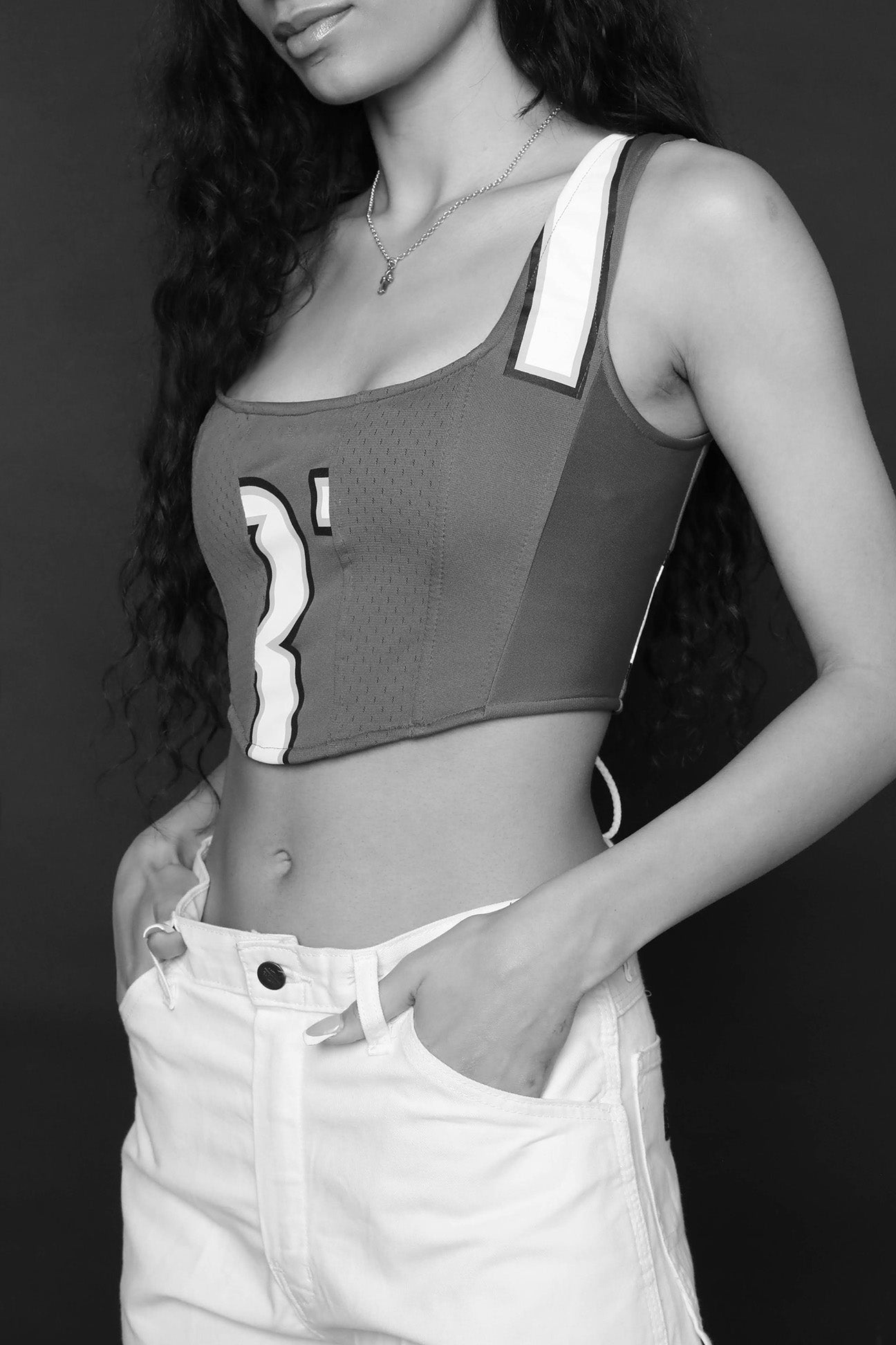 Rework Utah Jazz NBA Jersey Corset - L-TOPS-NBA-Frankie Collective Rare Vintage Streetwear Reworks