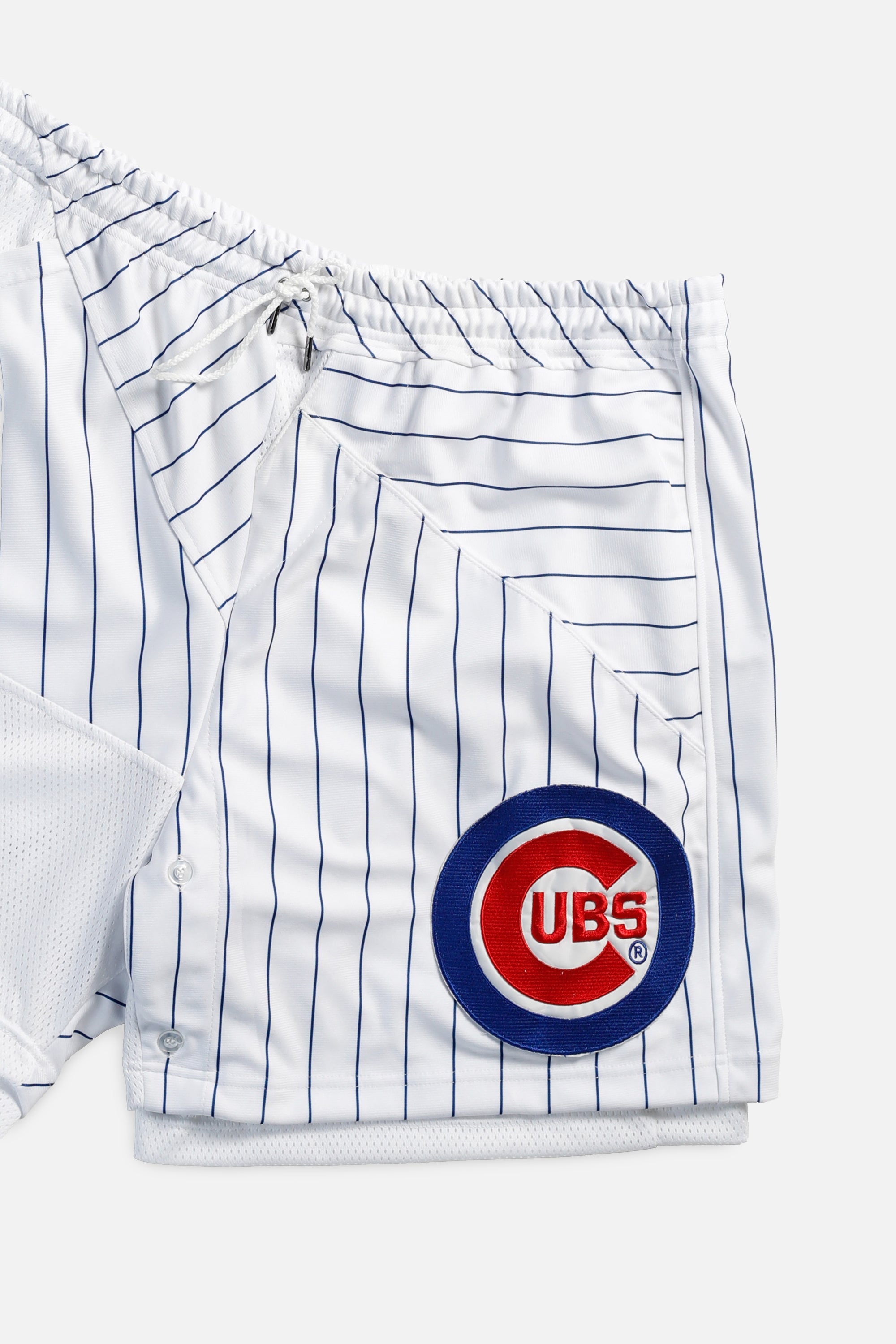 Unisex Rework Chicago Cubs MLB Jersey Shorts - Women's XXL - Men's XL-SHORTS-MLB-Frankie Collective