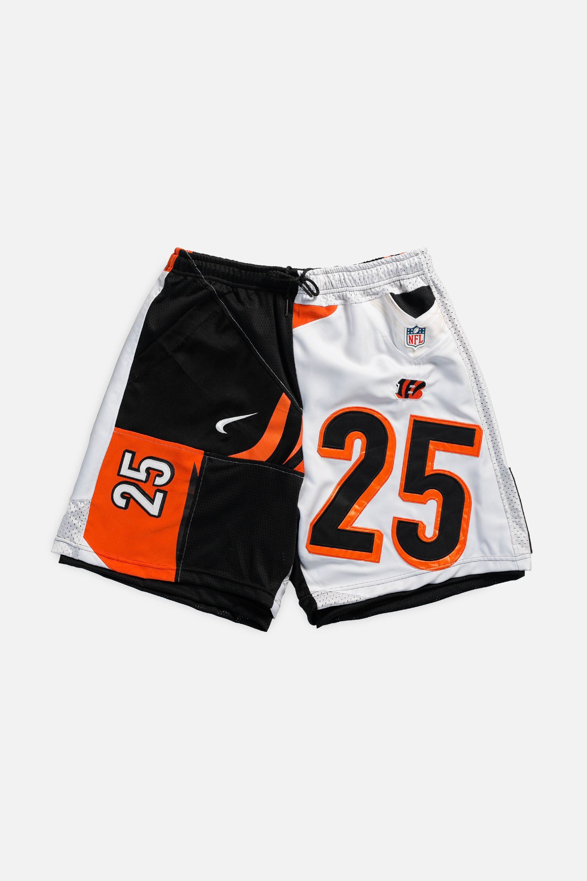 Unisex Rework Cincinnati Bengals Jersey Shorts - Women's M - Men's S-SHORTS-NFL-Frankie Collective