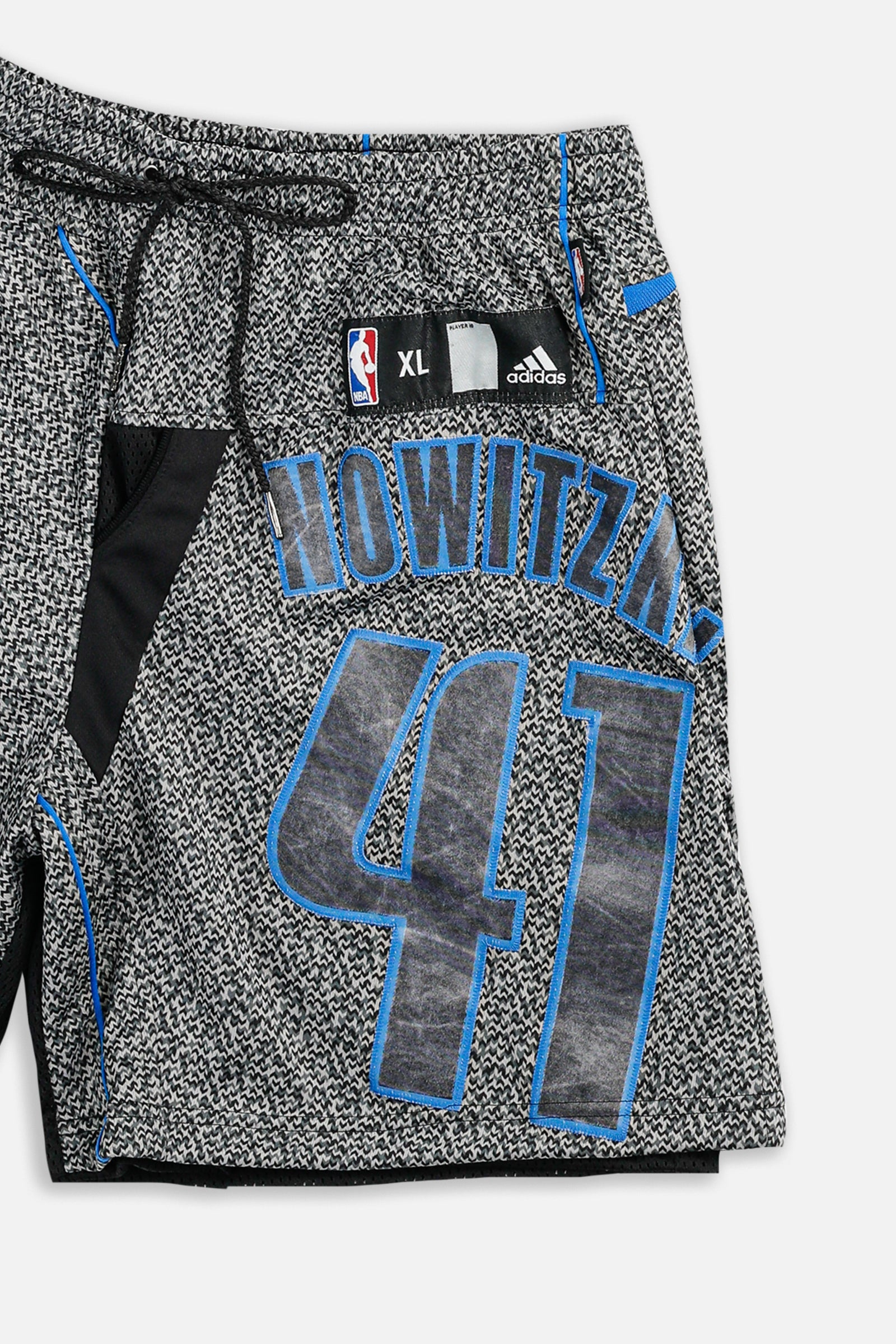 Unisex Rework Dallas Mavericks NBA Jersey Shorts - L-BOTTOMS-NBA-Women's L - Men's M-Frankie Collective Rare Vintage Streetwear Reworks