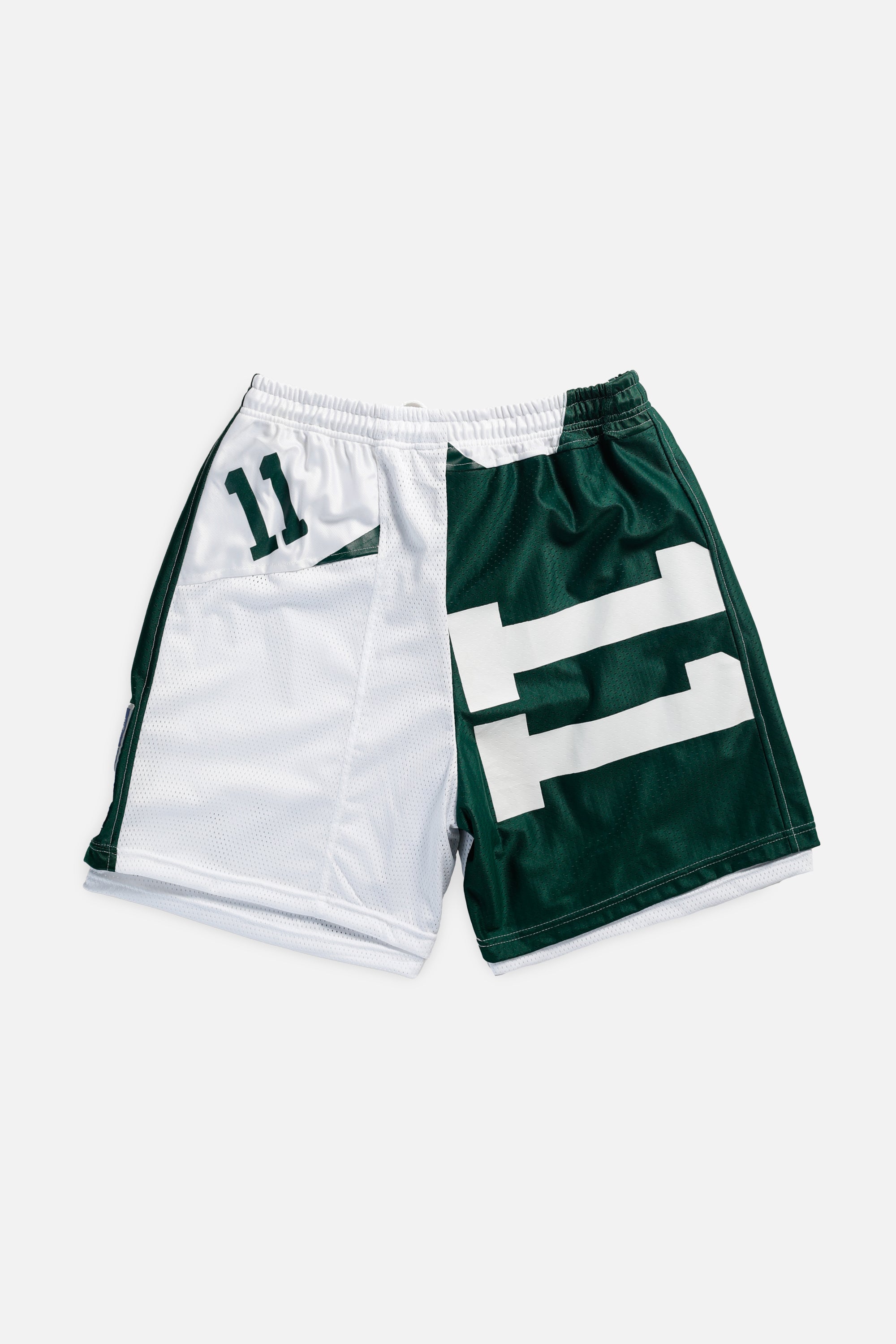 Unisex Rework NY Jets Jersey Shorts - Women's L - Men's M-SHORTS-NFL-Frankie Collective