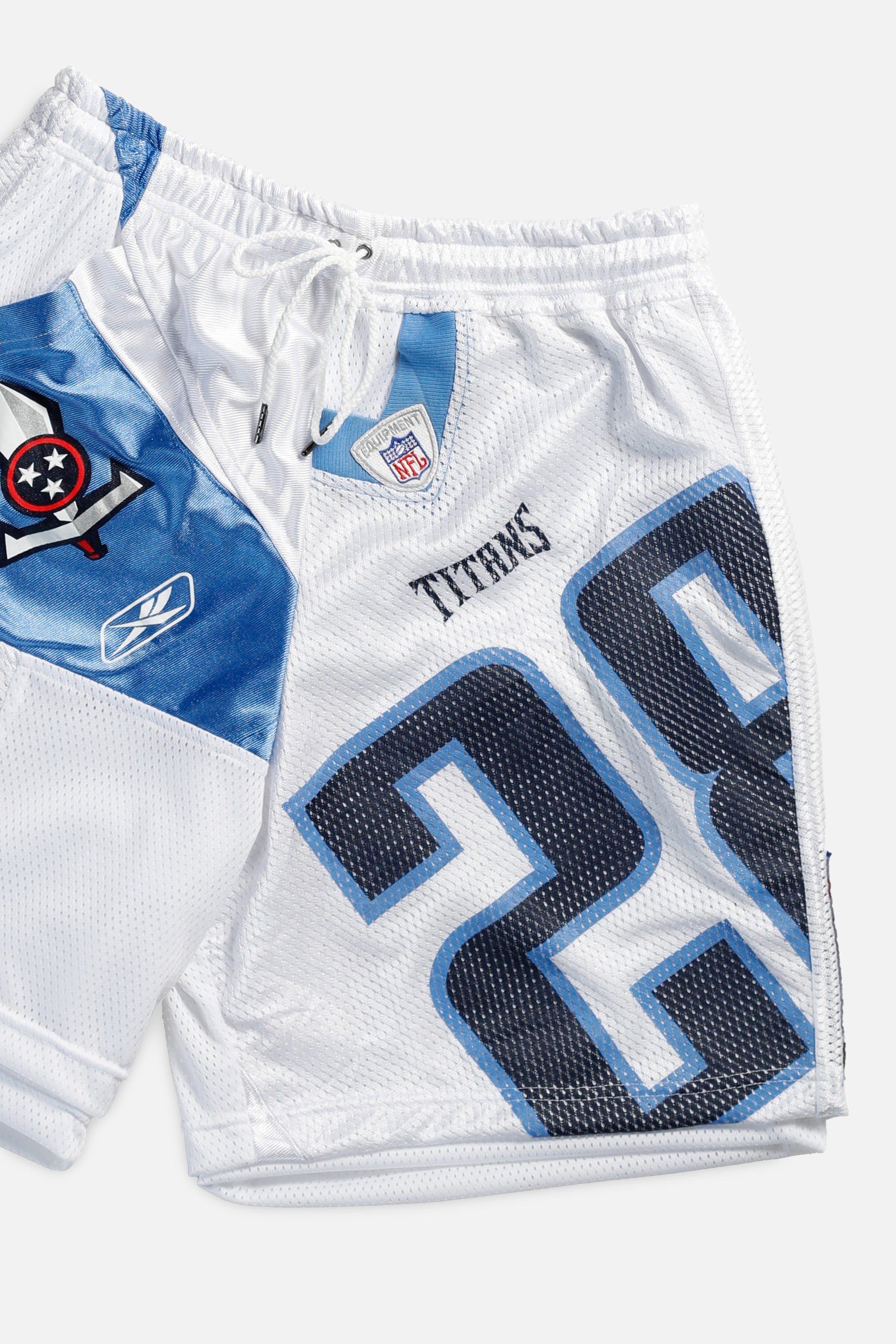 Unisex Rework Tennessee Titans Jersey Shorts - Women's M - Men's S-SHORTS-NFL-Frankie Collective