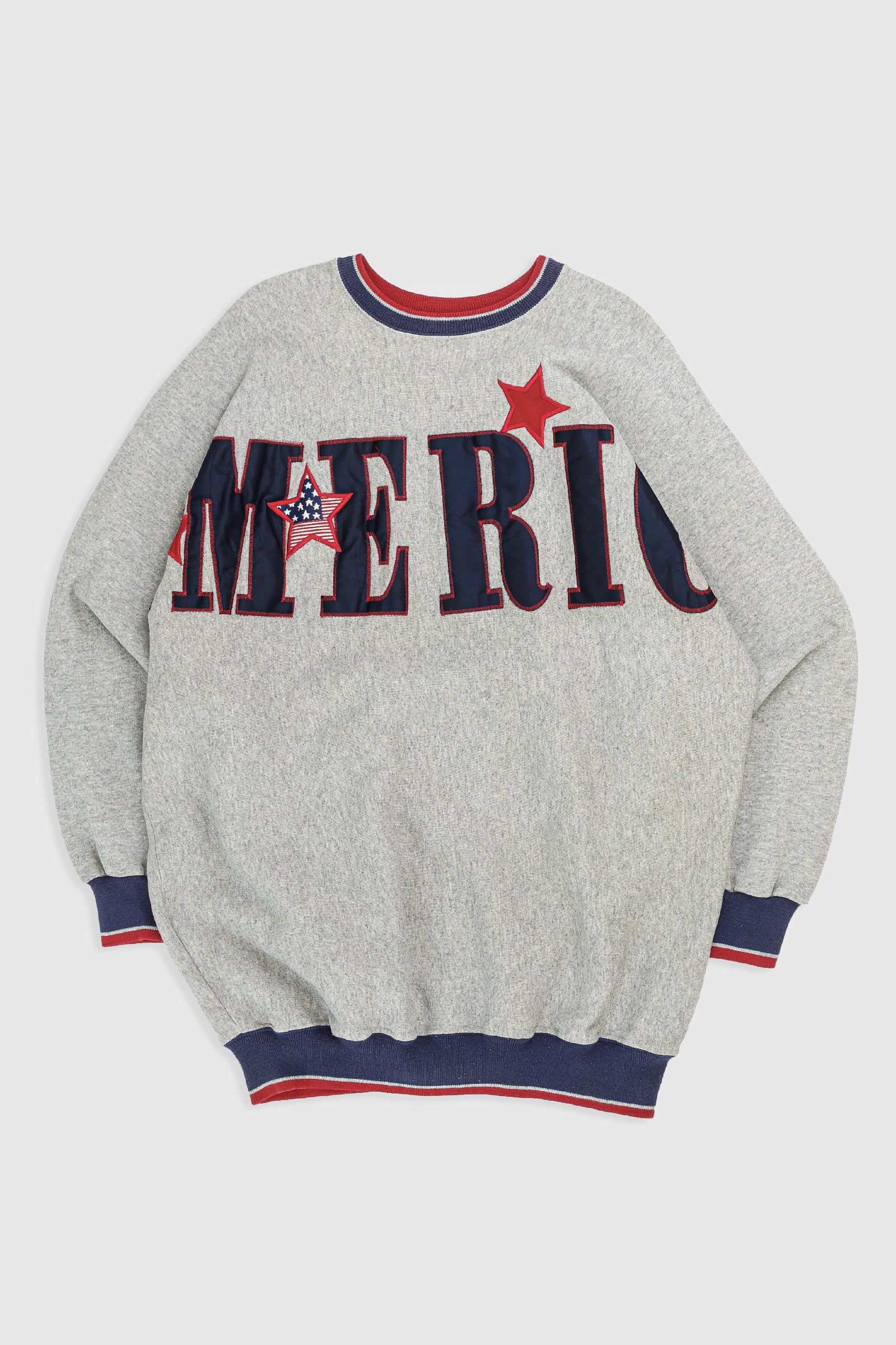 Vintage America Sweatshirt-SWEATERS-Varsity-Frankie Collective Rare Vintage Streetwear Reworks