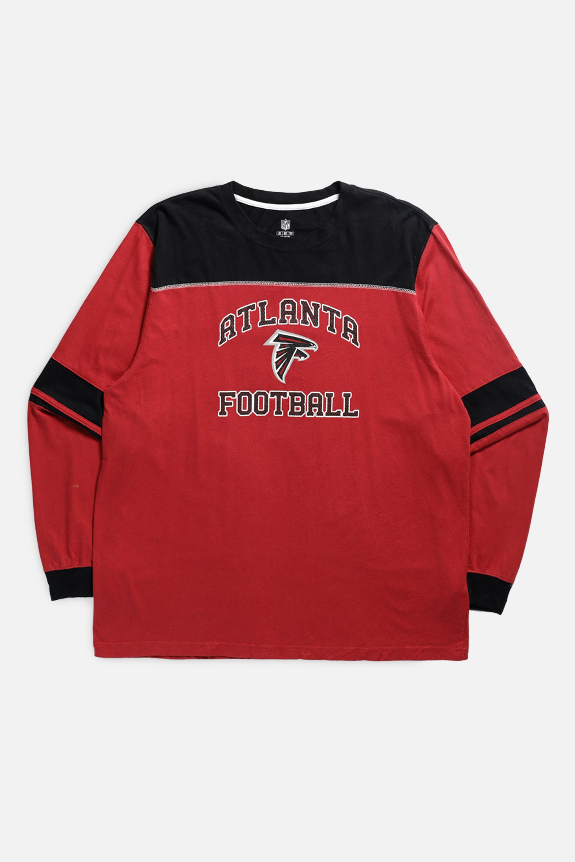 Vintage Atlanta NFL Long Sleeve Tee - XXL-TSHIRTS-NFL-XXL-Frankie Collective Rare Vintage Streetwear Reworks