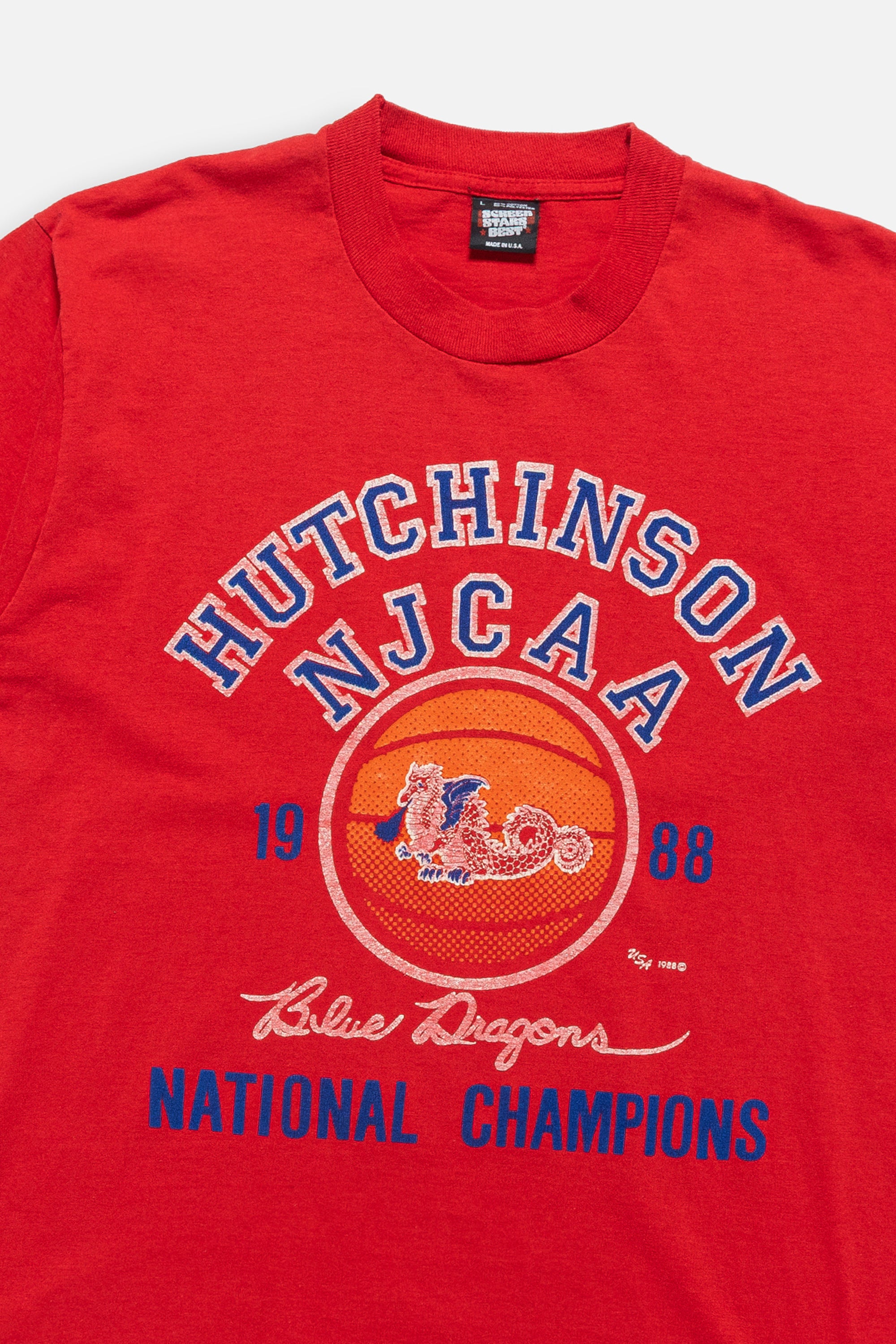 Vintage Hutchinson NJCAA Tee - L-T-SHIRTS-NCAA-Frankie Collective