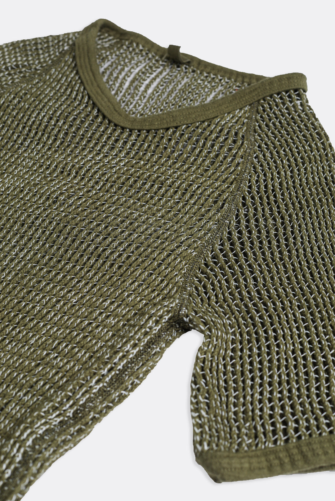 Vintage Knitted Shirt - Brown, White, Tan, Olive, Dark Green, Charcoal-TSHIRTS-vendor-unknown-Brown-Frankie Collective Rare Vintage Streetwear Reworks