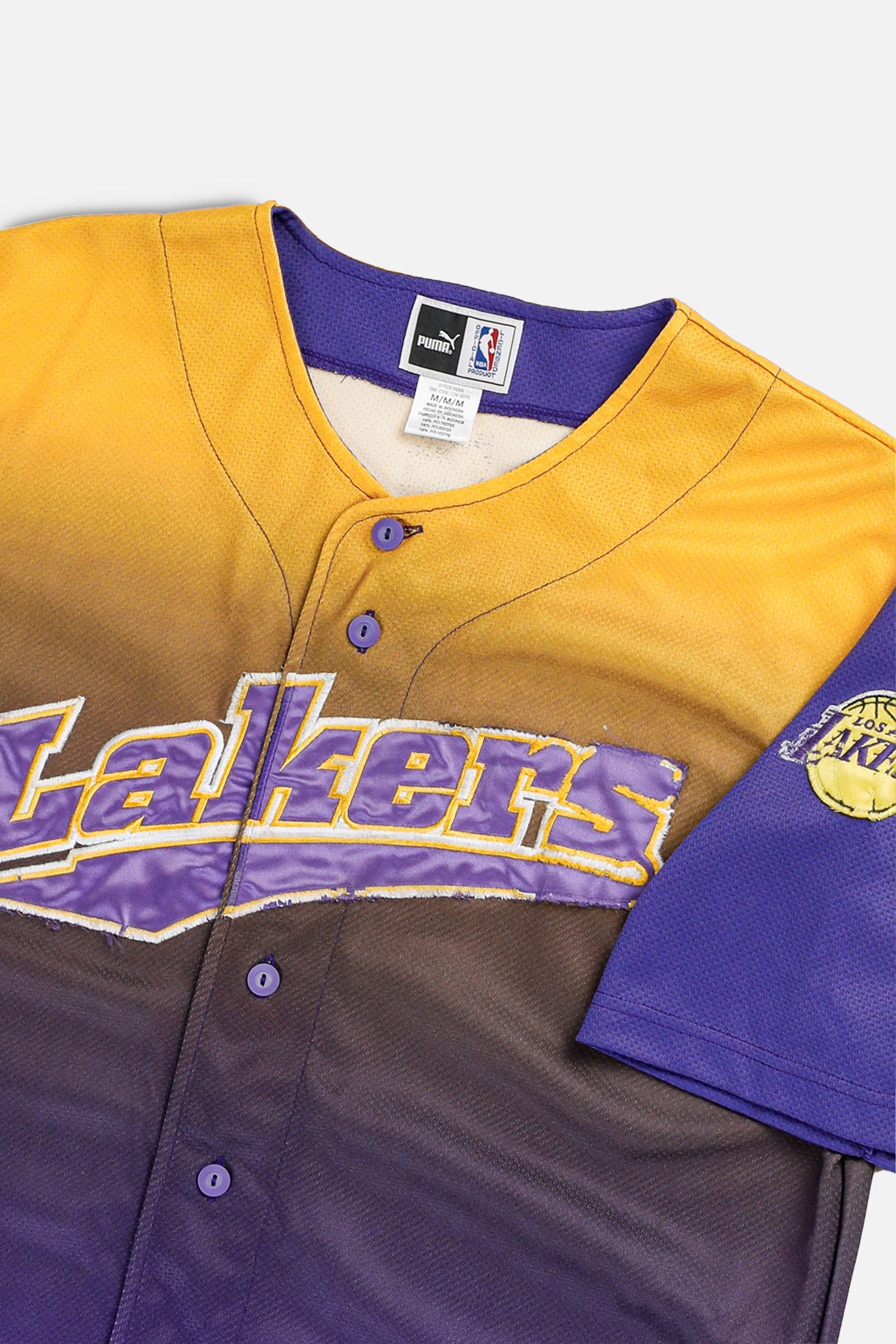 Vintage LA Lakers NBA Baseball Jersey - M-JERSEYS-NBA-M-Frankie Collective Rare Vintage Streetwear Reworks