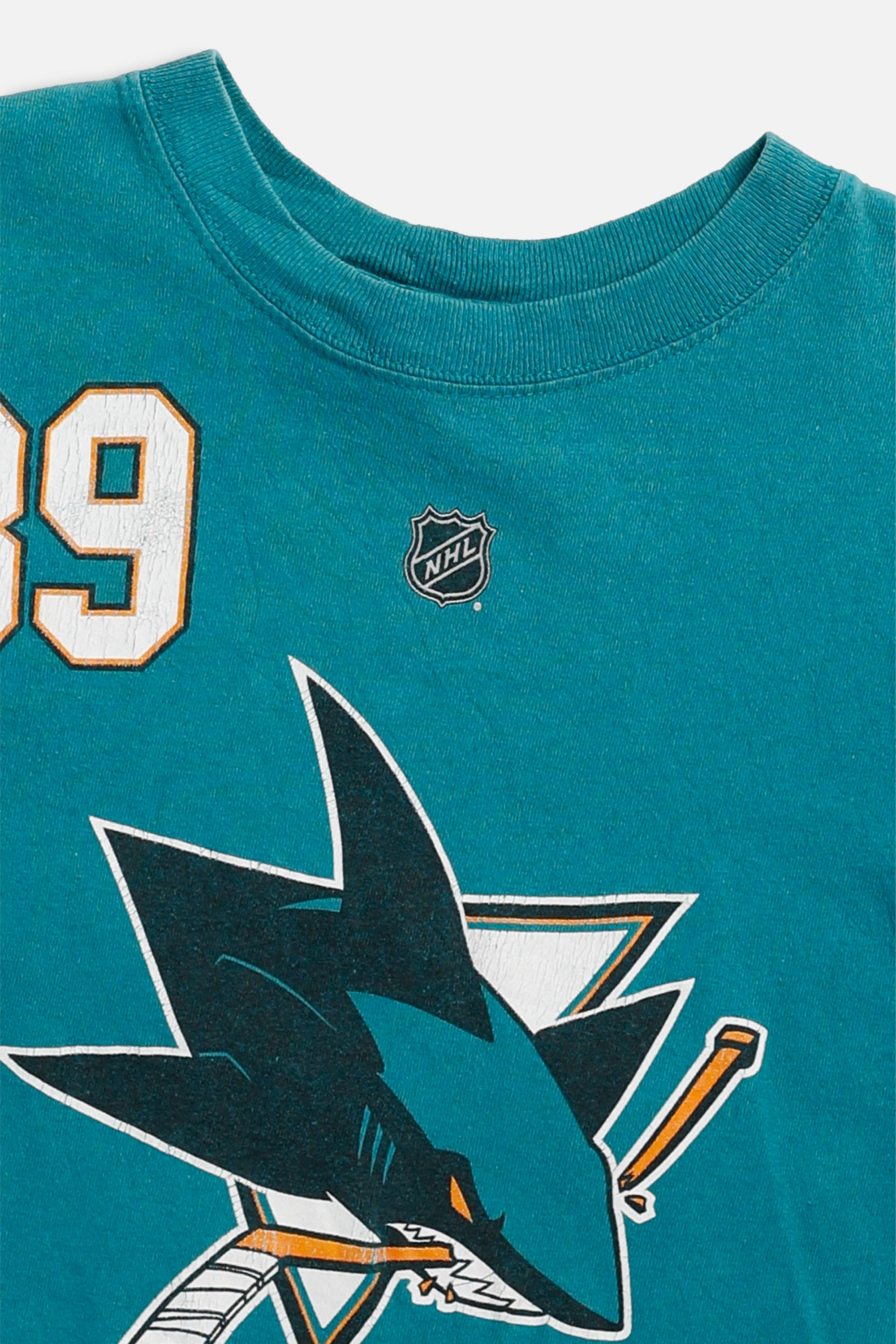 Vintage San Jose Sharks NHL Tee - Women's XS-TOPS-NHL-Women's XS-Frankie Collective Rare Vintage Streetwear Reworks