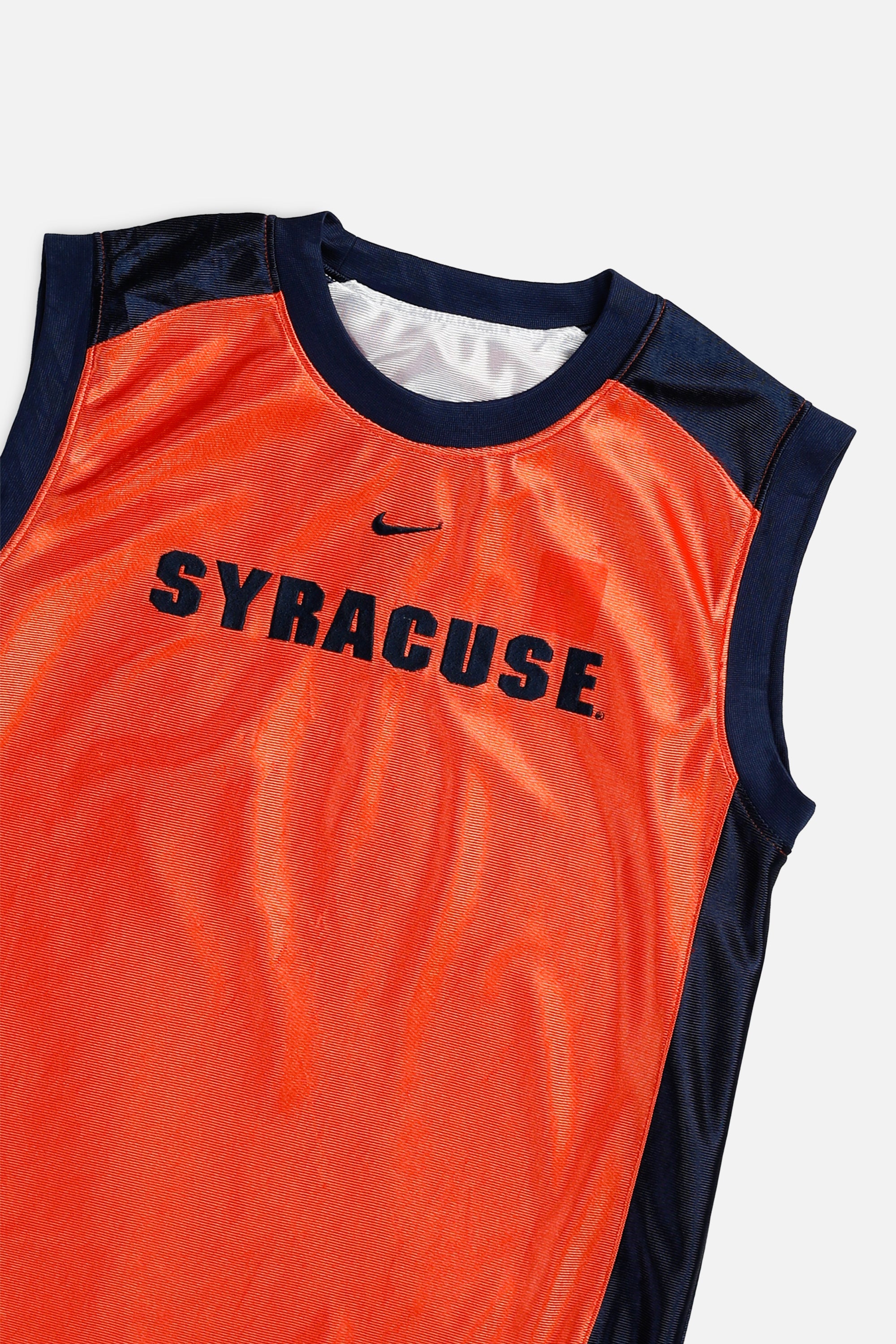 Vintage Syracuse Orange NCAA Reversible Basketball Jersey - Women's S-JERSEYS-NCAA-Women's S-Frankie Collective Rare Vintage Streetwear Reworks