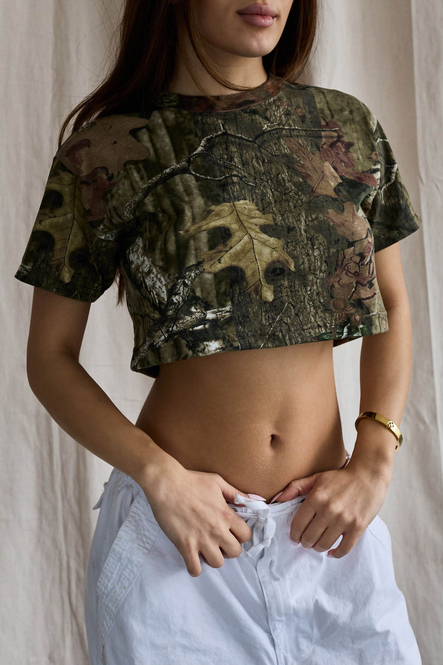 Rework Real Tree Camo Crop Tee - XS, S, M, L, XL