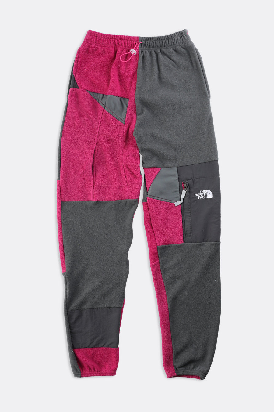 Rework Unisex North Face Patchwork Fleece Pant - XS