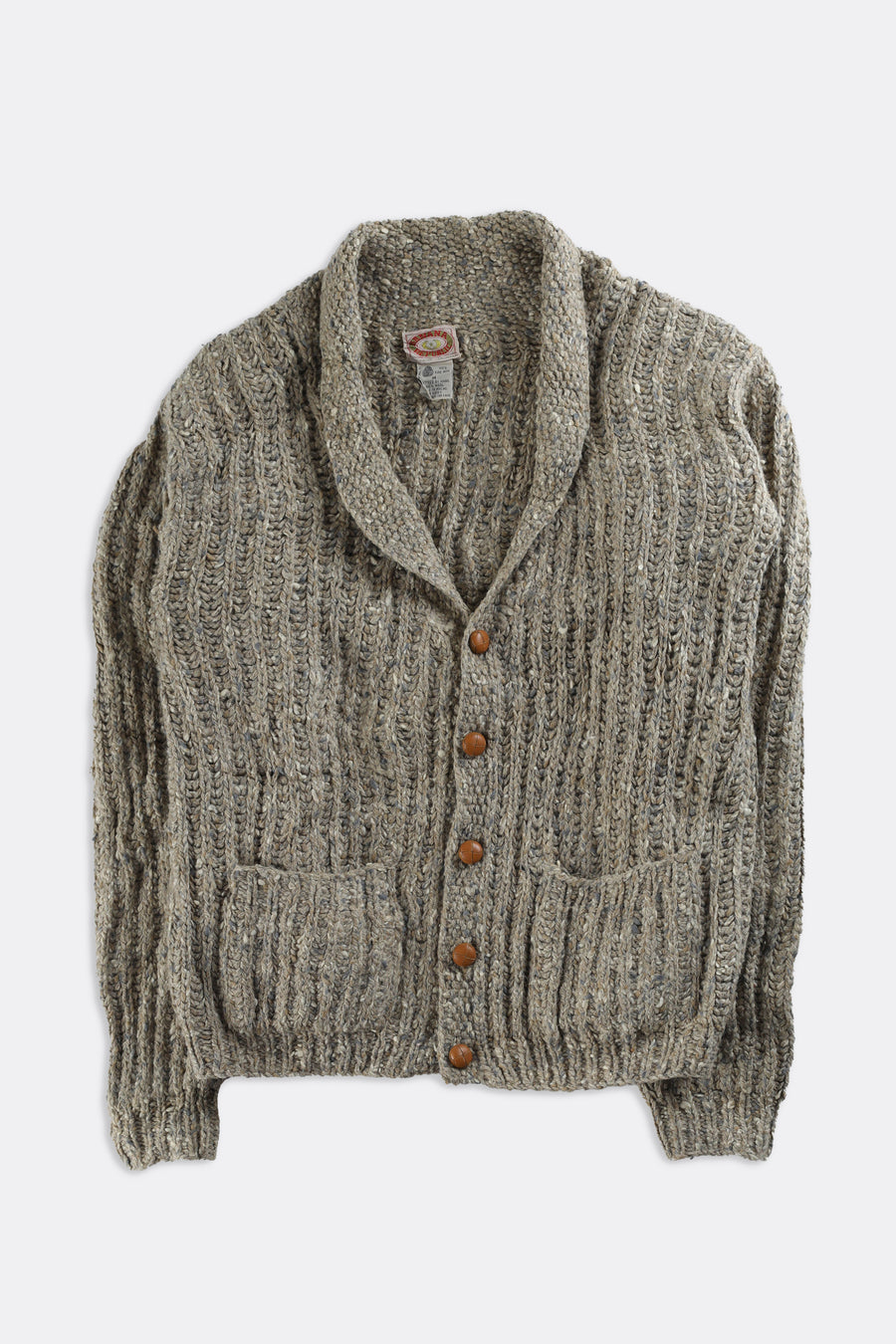 Vintage Knit Cardigan Sweatshirt