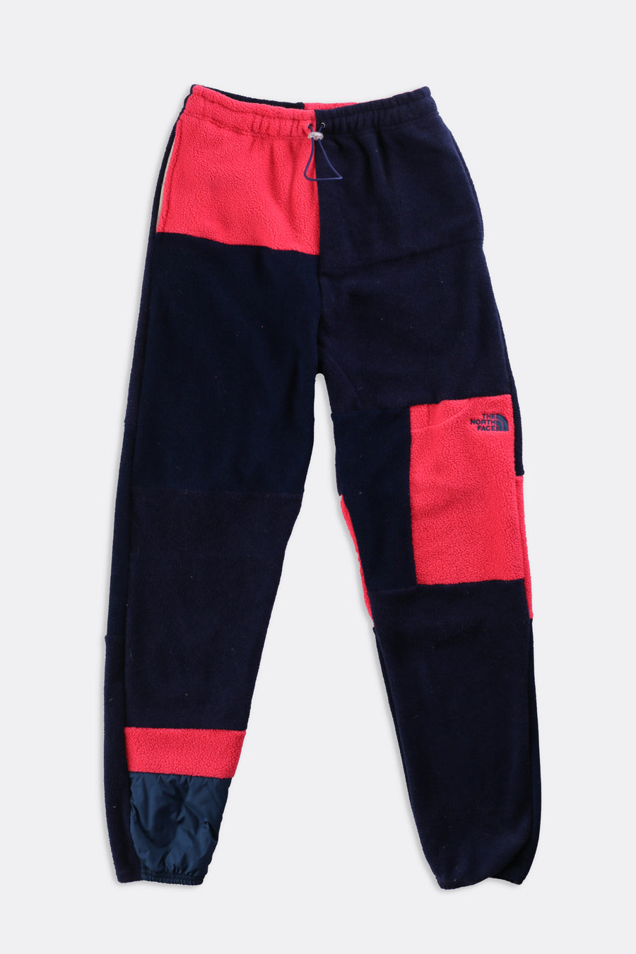 Unisex Rework North Face Patchwork Fleece Pant - S