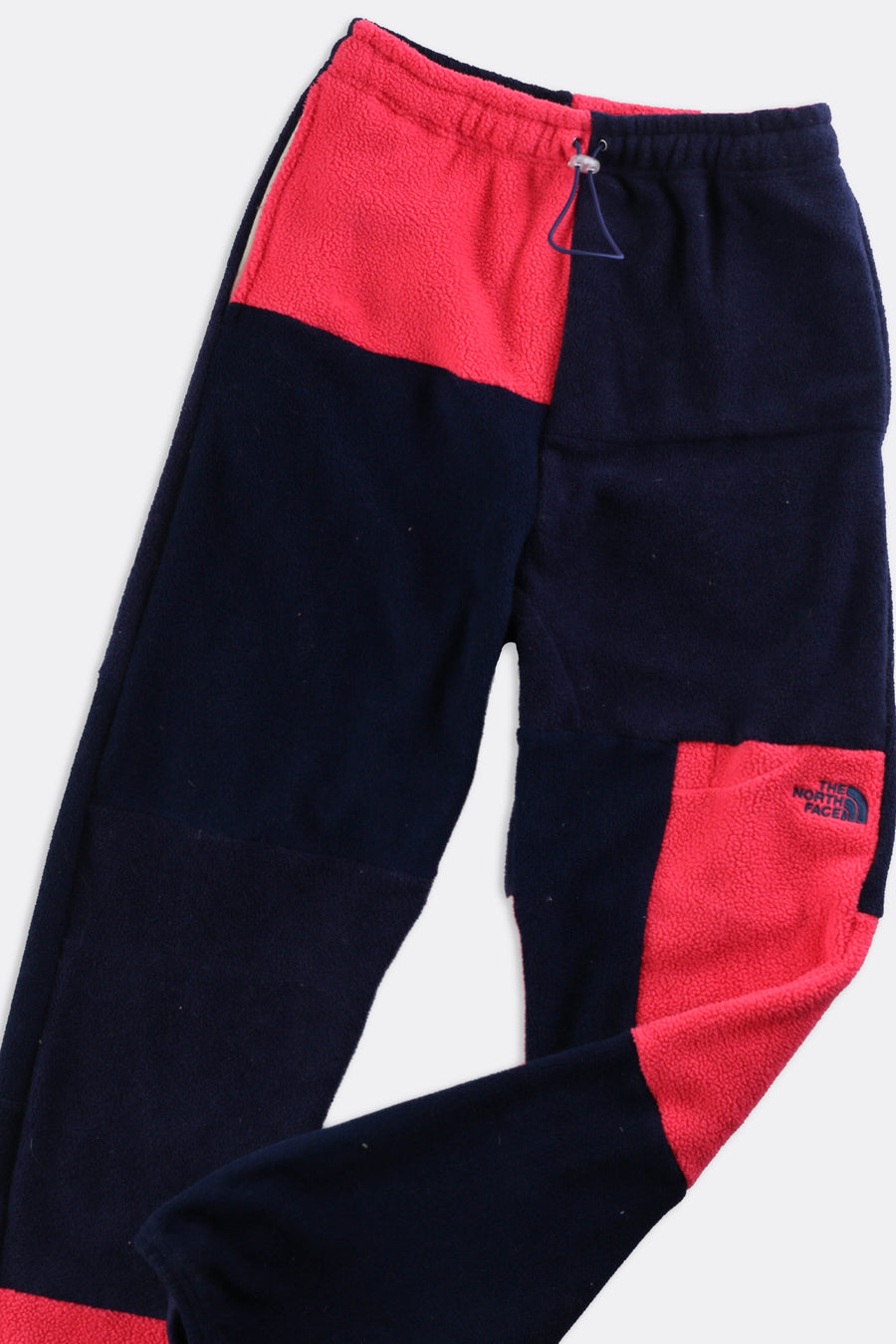 Unisex Rework North Face Patchwork Fleece Pant - S