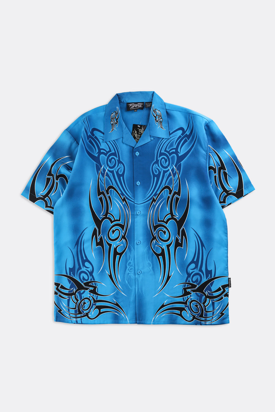 Deadstock Dragonfly Flames Camp Shirt - XXL