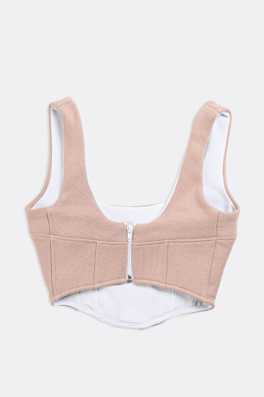 Rework Champion Sweatshirt Bustier - XS