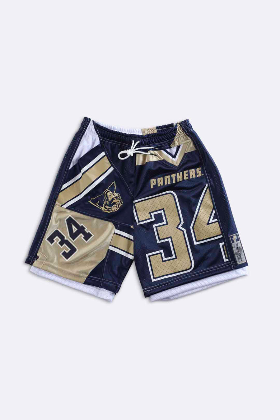 Rework Unisex Panthers NFL Jersey Shorts - Women-S, Men-XS