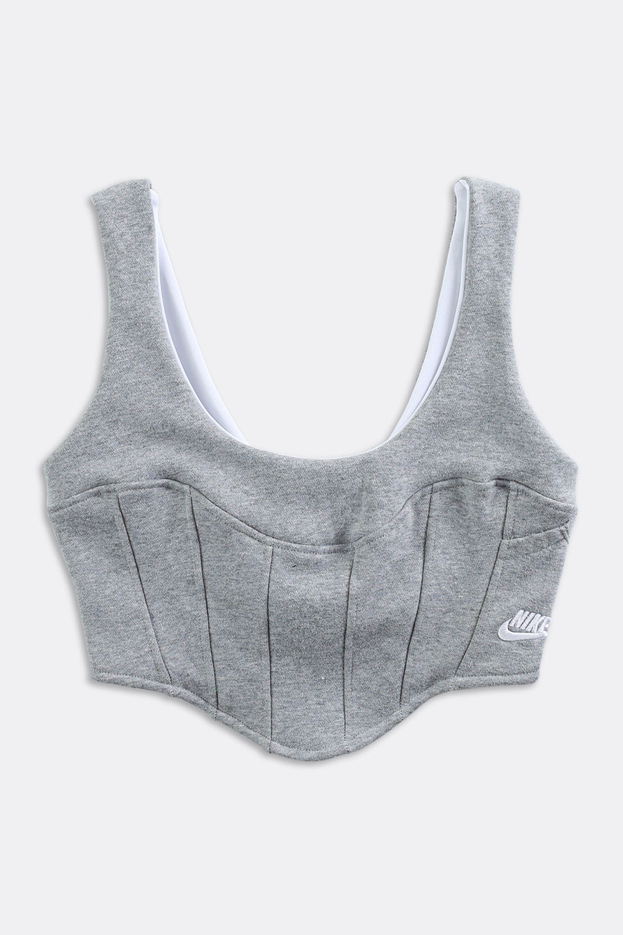 Rework Nike Sweatshirt Bustier - XS, S, M, L, XL, 2XL