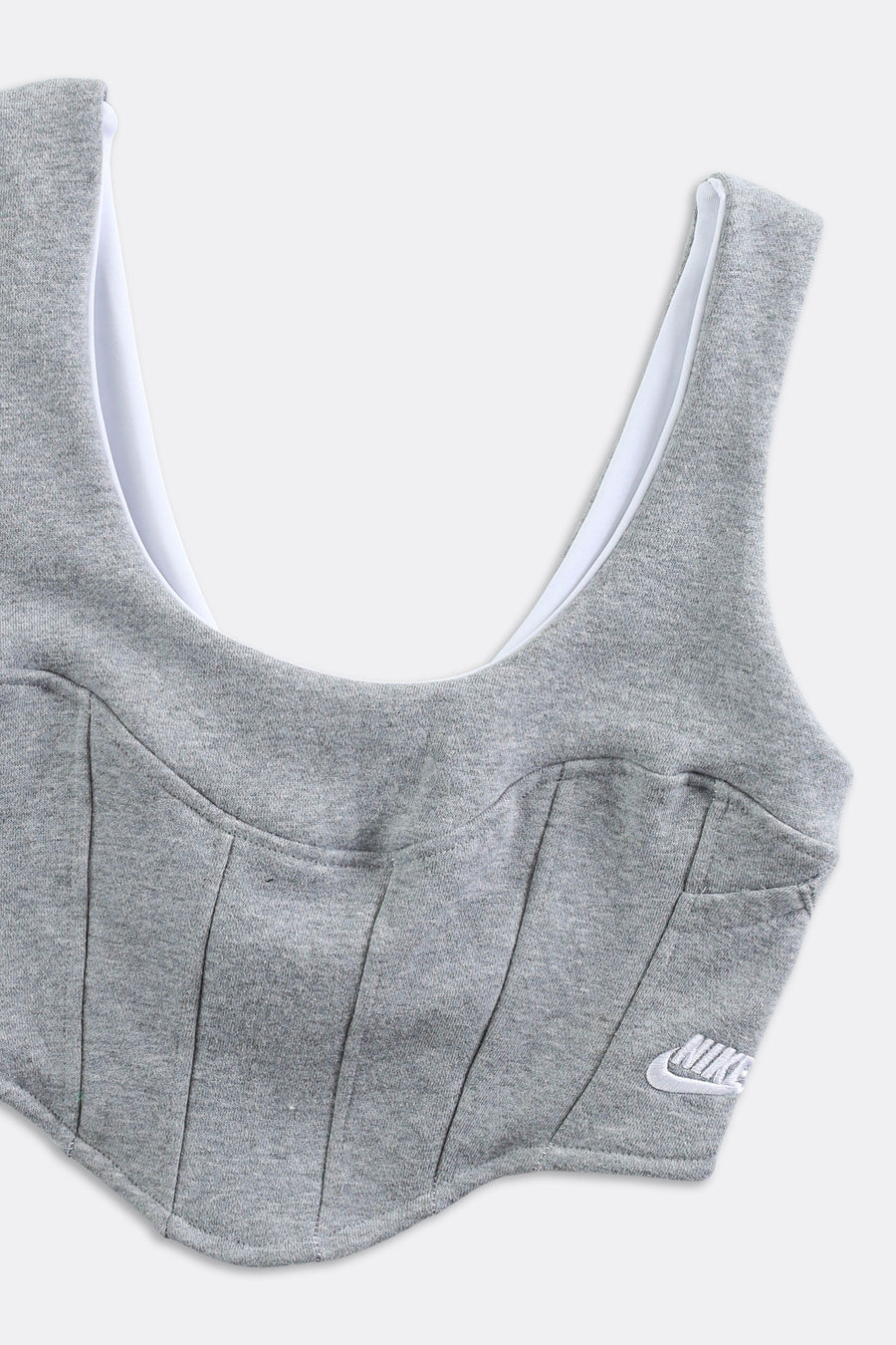 Rework Nike Sweatshirt Bustier - XS, S, M, L, XL, 2XL