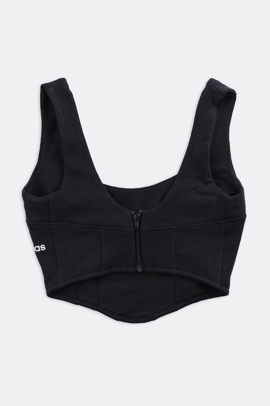 Rework Adidas Sweatshirt Bustier - XS