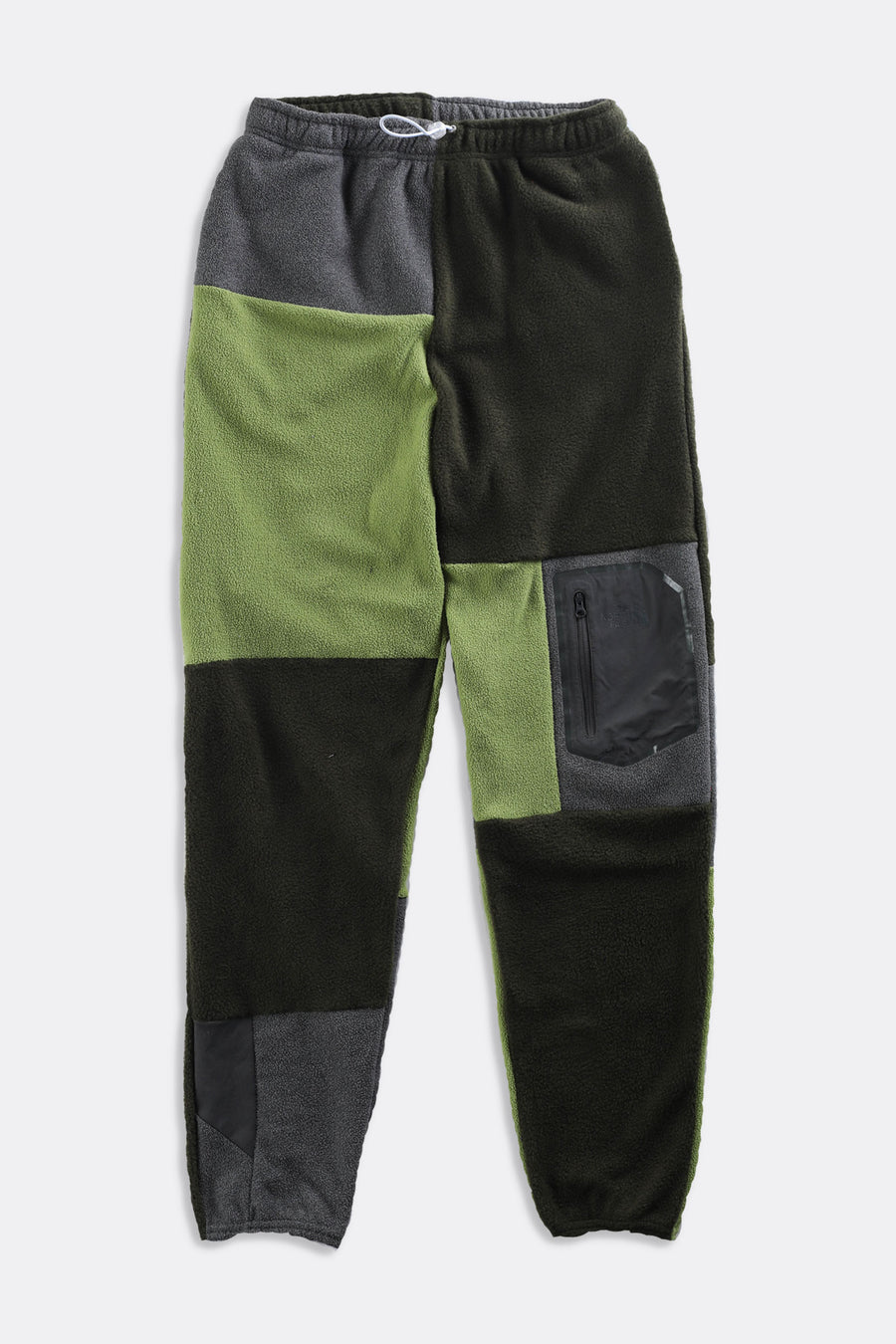 Rework Unisex North Face Patchwork Fleece Pant - Women-S, Men-XS