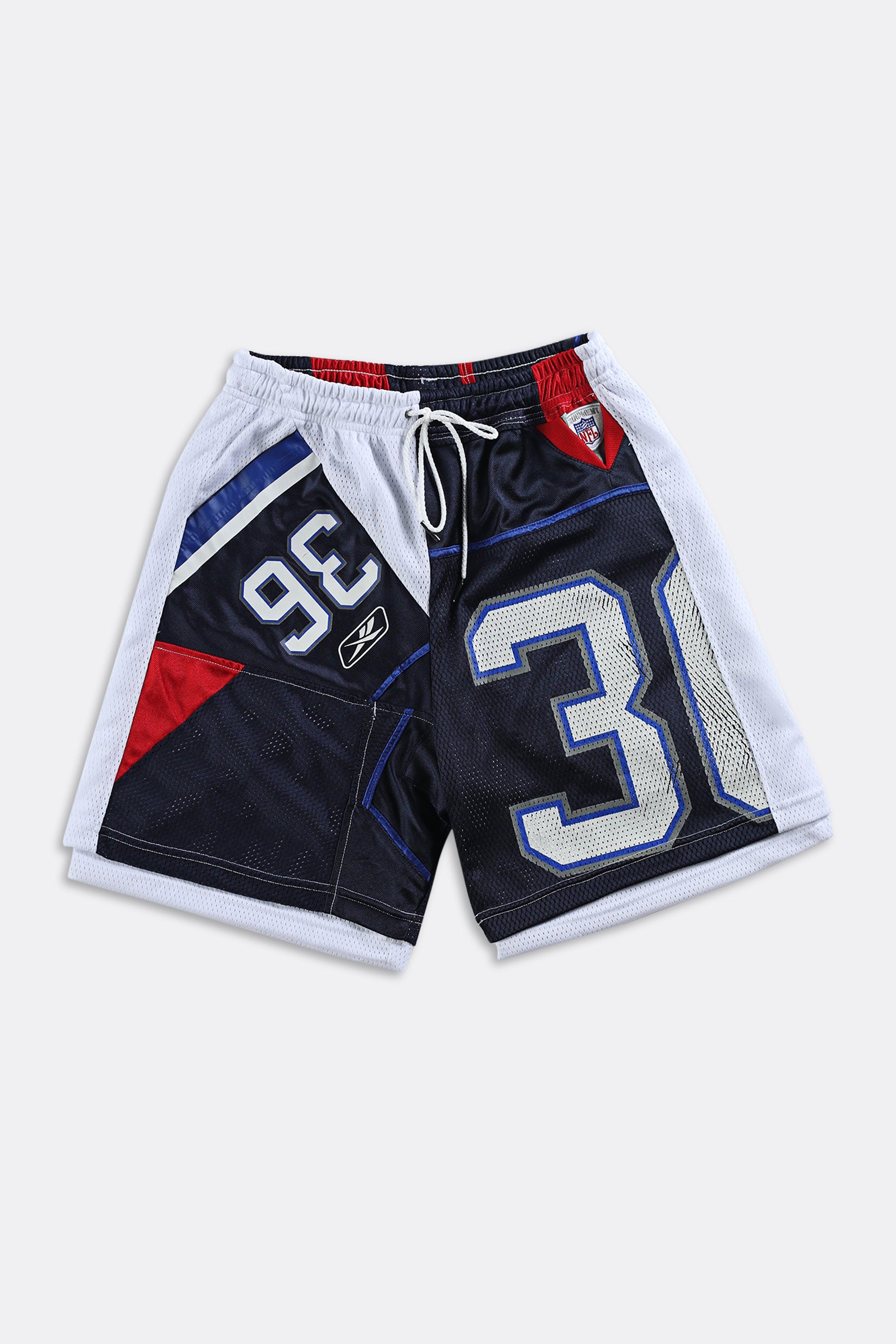 Rework Unisex Reebok Jersey Shorts - Women-S, Men-XS-BOTTOMS-Reebok-Frankie Collective Rare Vintage Streetwear Reworks