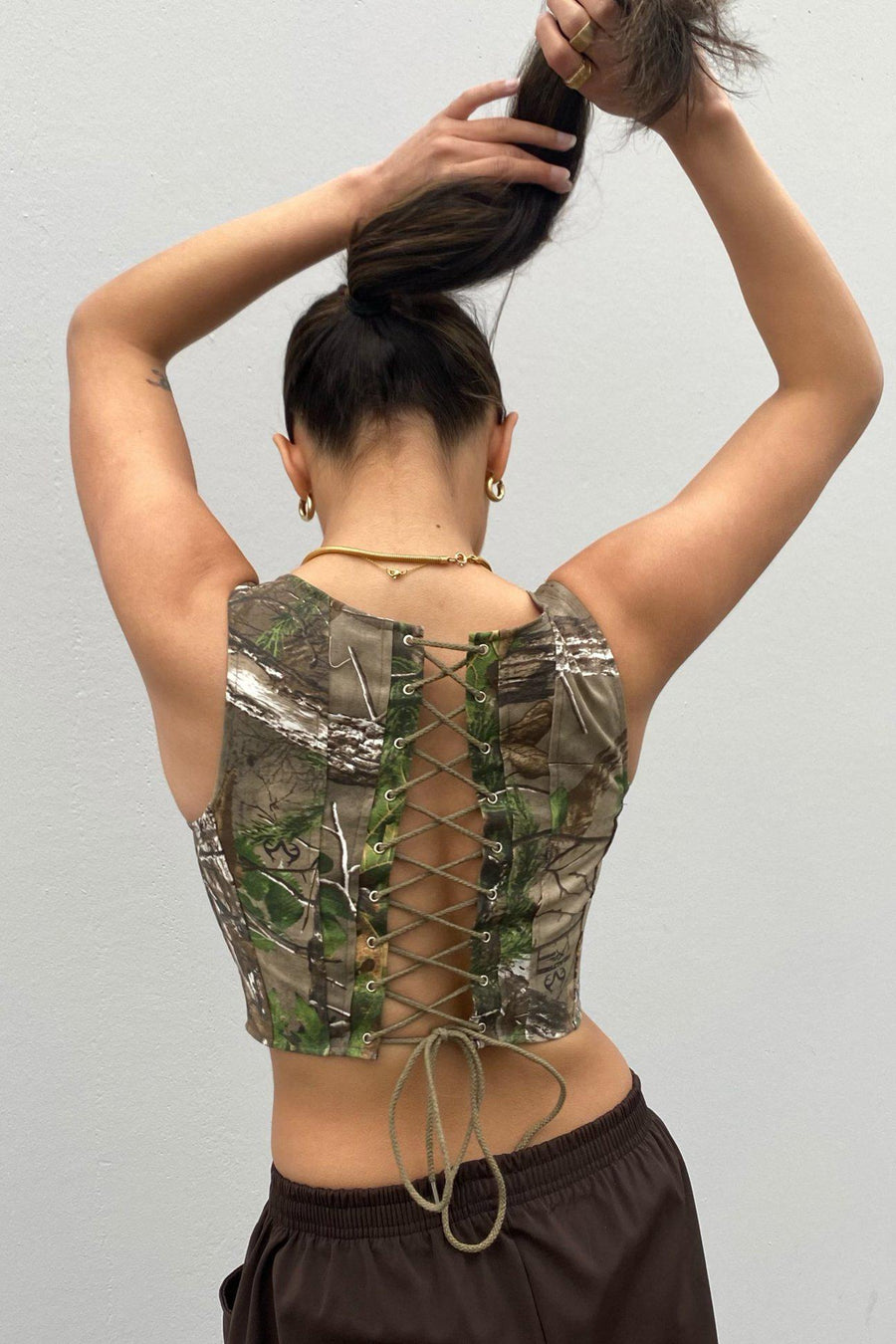 Deadstock Tree Camo Corset - S - XXL